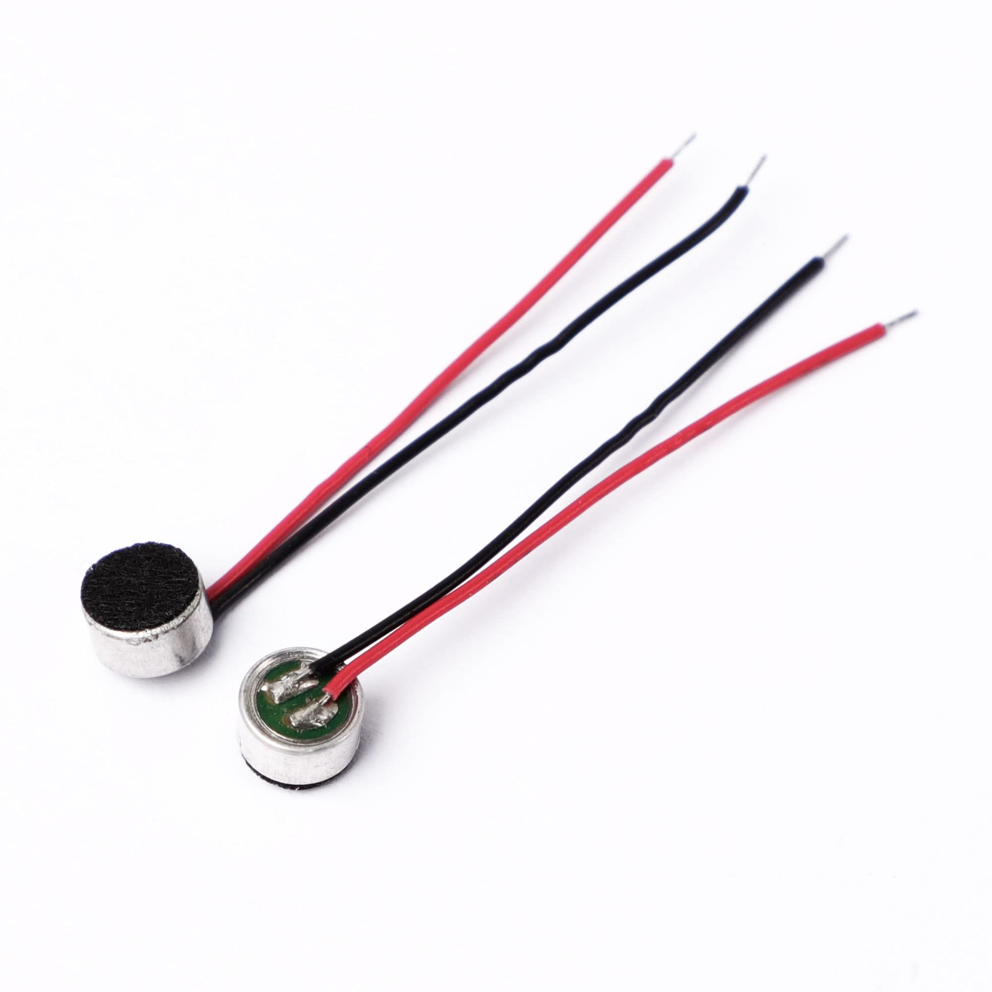 uxcell 10Pcs 6mm x 3.5mm 2-Wire Electret Condenser Microphone with 3.5mm Jack, High Sensitivity Stereo Mic for Recording Devices