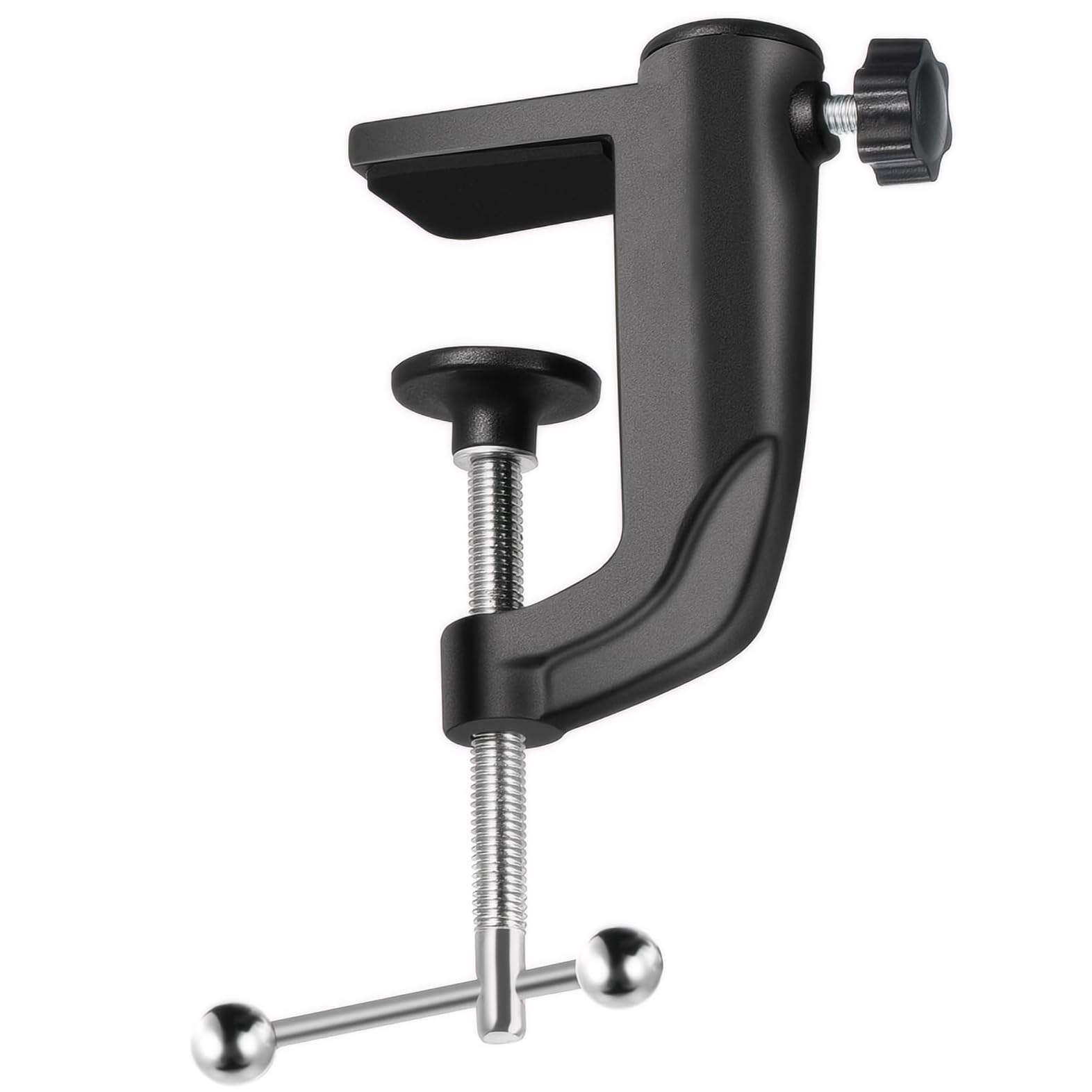 Nivithi Table Rod Stand with Clamps Mic Arm Desk Mount,Desk Clamp with Adjustable Screw,Fits up to 1.97 inches/5cm Desktop Thick