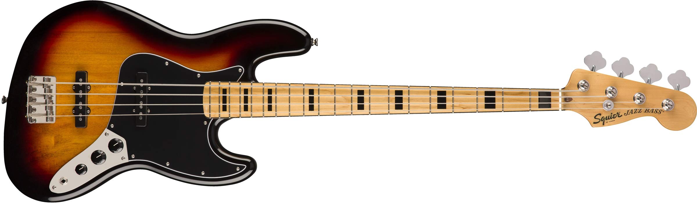 Squier Classic Vibe 70S Jazz Bass, 3-Color Sunburst, Maple Fingerboard