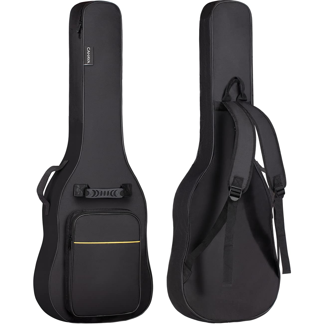 Cahaya Electric Guitar Bag Gig Bag 6Mm Padding Backpack Padded Soft Guitar Case Black Cy0226