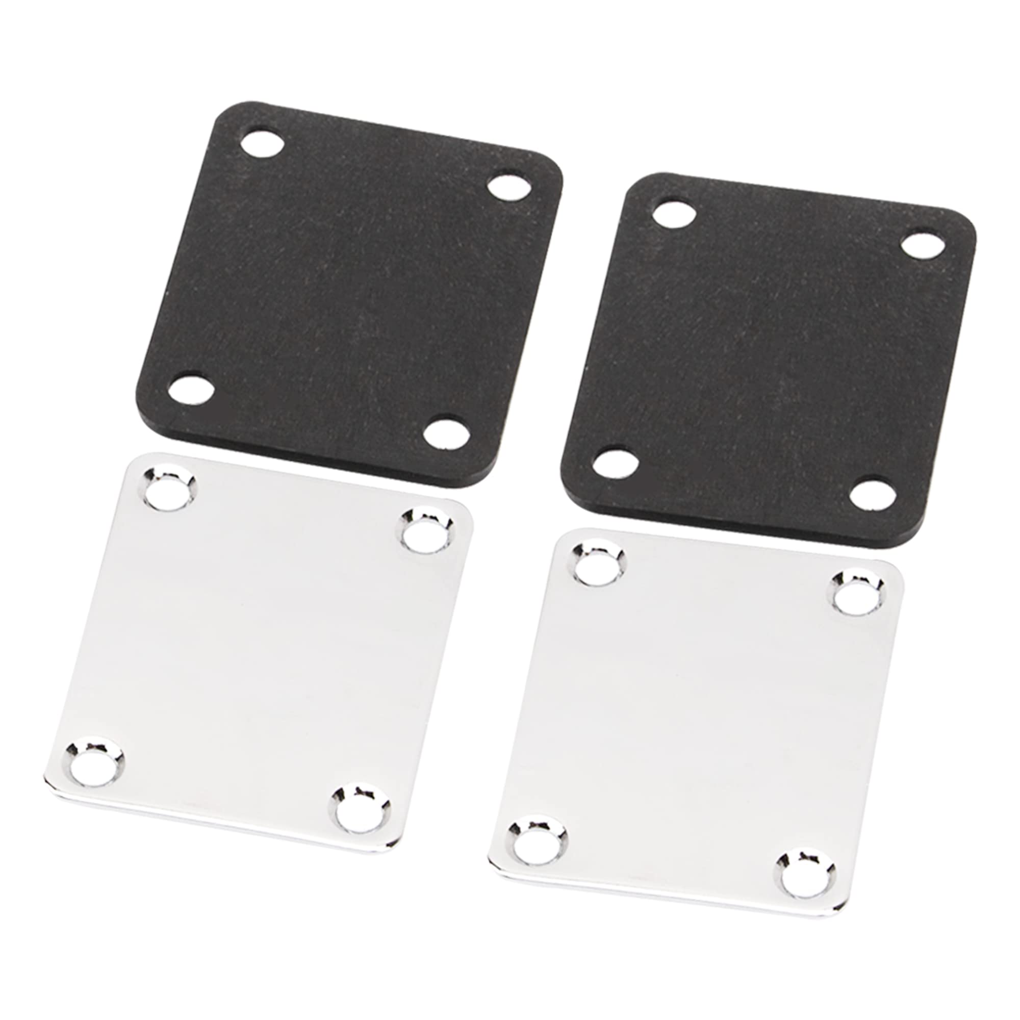 Yootones Guitar String Retainer Roller String Tree Guides, Loaded Jack Socket Plate & Neck Plate Compatible with Electric Guitar