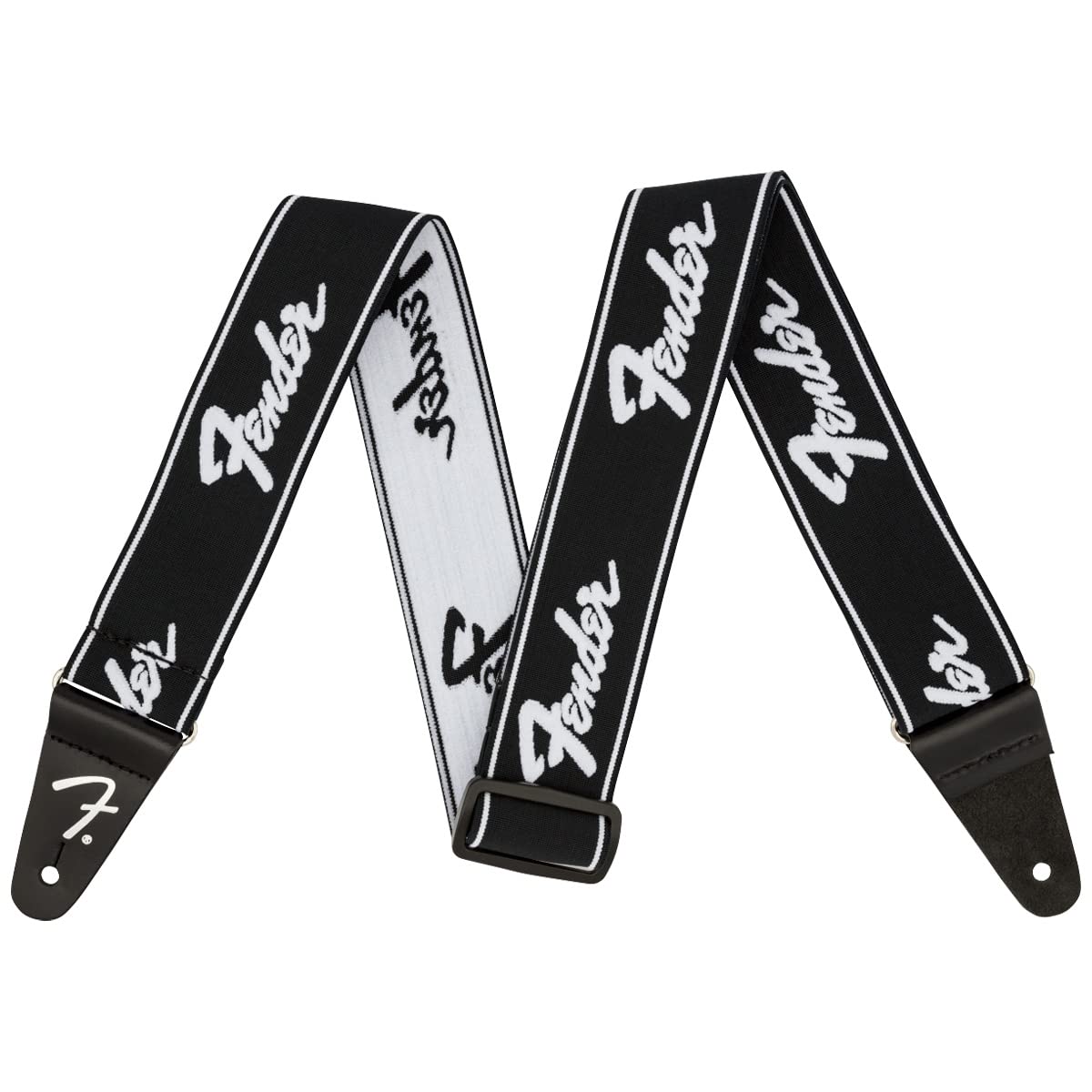 Fender Weighless Running Logo B/W Electric Guitar Gig Bag (990642074)