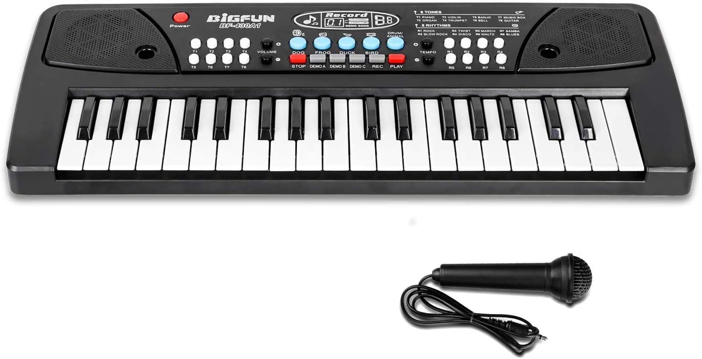 Octra Electronic Digital Piano Keyboard 37 Keys- Multi-Function Portable Piano Keyboard Electronic Organ With Charging Function 