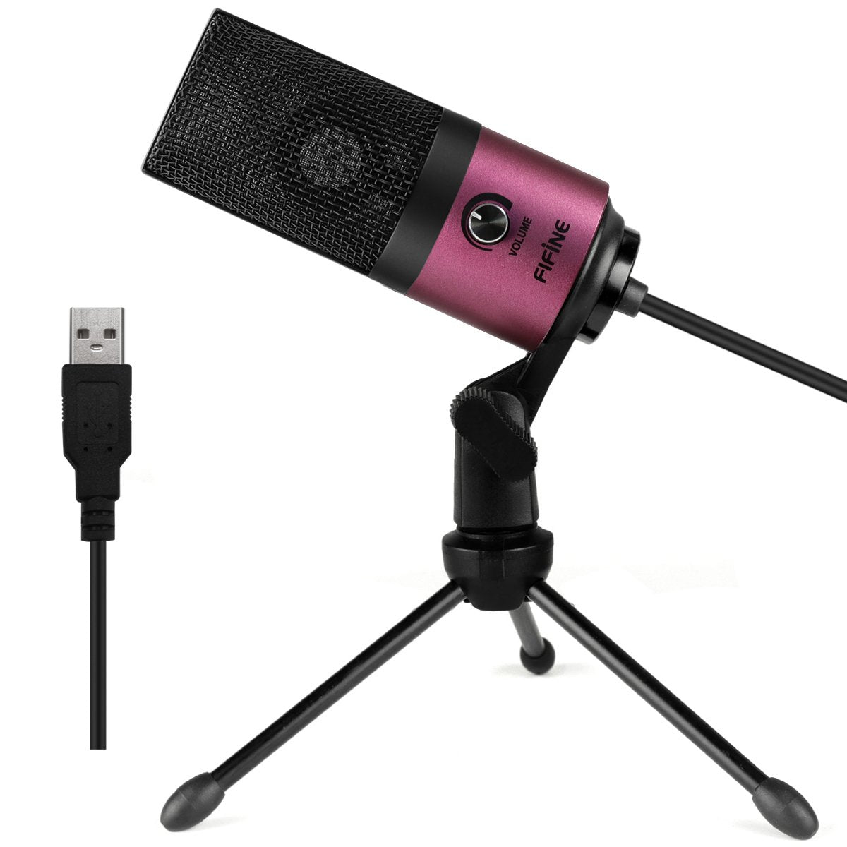 Fifine Usb Podcast Condenser Microphone Recording On Laptop, No Need Sound Card Interface And Phantom Power-K669