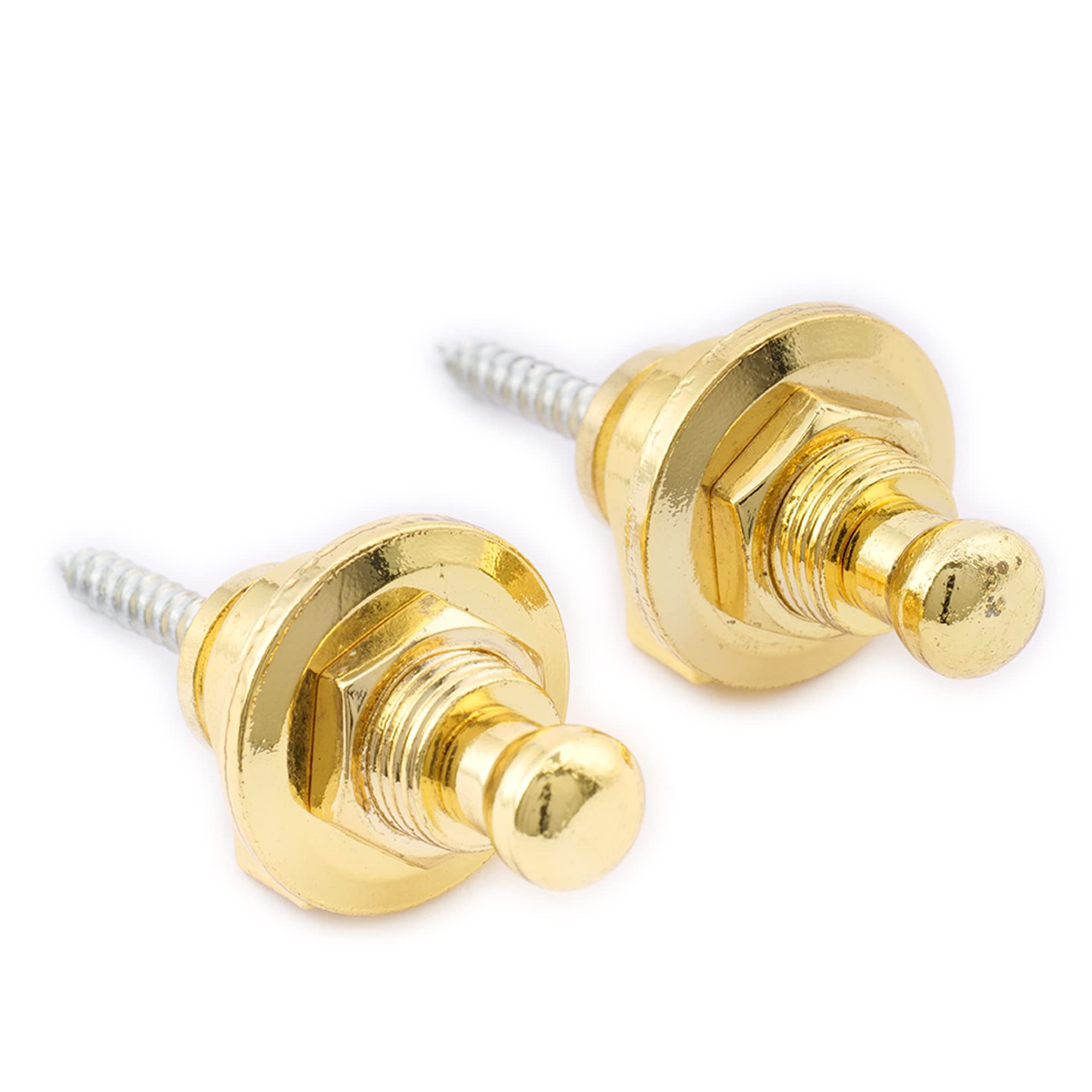 Musiclily Guitar Bass Schaller-Style Security Straplocks Round Head Lock Strap Pins and buttons Straplocks System for Fender Ele