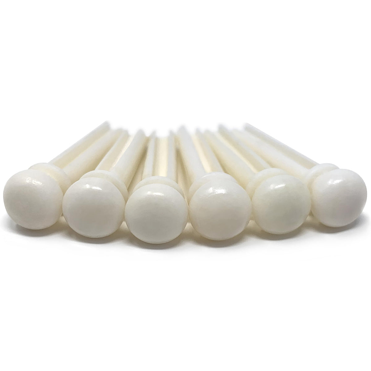 Crosby Slotted Ox Bone Acoustic Guitar Bridge Pins 6 & 12 String White ...