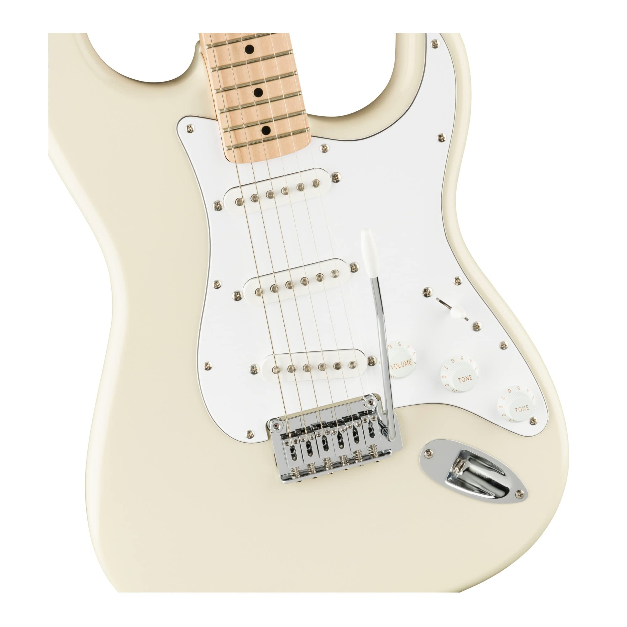 Squier Affinity Series Stratocaster Electric Guitar - Olympic White with Maple Fingerboard