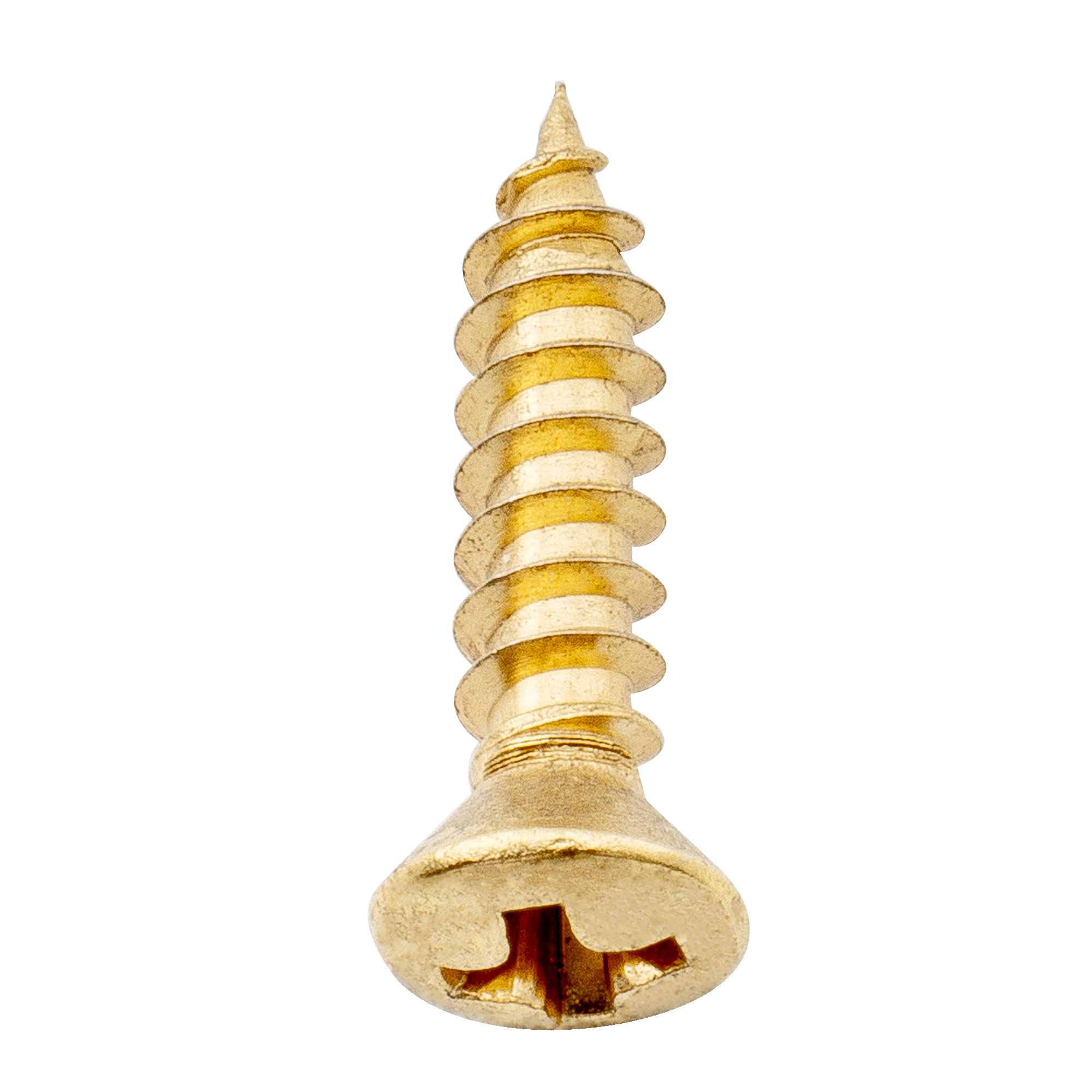 Musiclily Ultra 3x12mm Stainless Steel Pickguard Mounting Screws for Fender Stratocaster Telecaster Electric Guitar or Bass, Gol