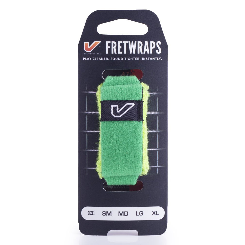 Gruv Gear Fretwraps Hd 'Leaf' String Muter 1-Pack (Green, Medium) (Fw-1Pk-Grn-Md)