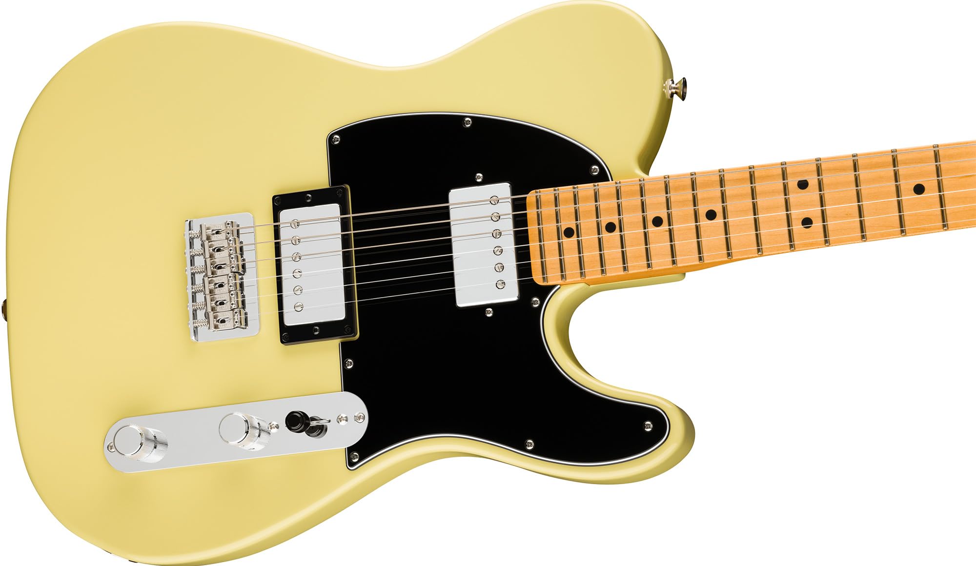 Fender Player II Telecaster HH - Hialeah Yellow Bundle with Gig Bag, Strap, Cable, 3-Pack Picks and Guitar Cleaning Kit