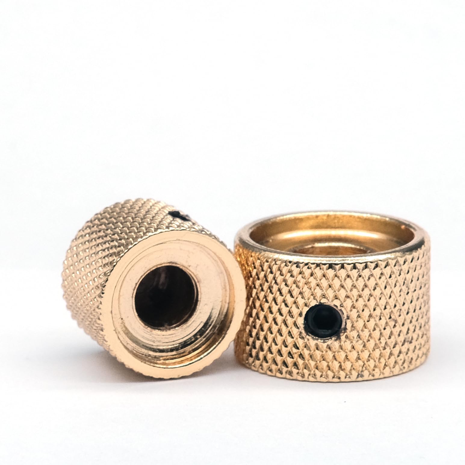 harpfeas 2PCS Guitar Dual Concentric Stacked Control Knobs Sets Metal with Wrench Replacement for Electric Guitar Bass (Gold)