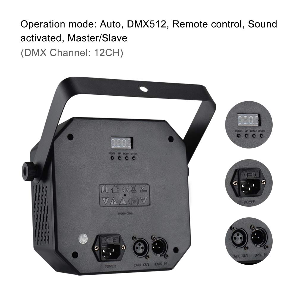 Stage Lights DJ Lights, WorldLite LED Effect Light 5 in 1 with Magic Ball, LED Par Pattern Lights and LED Strobe/UV, Great for S