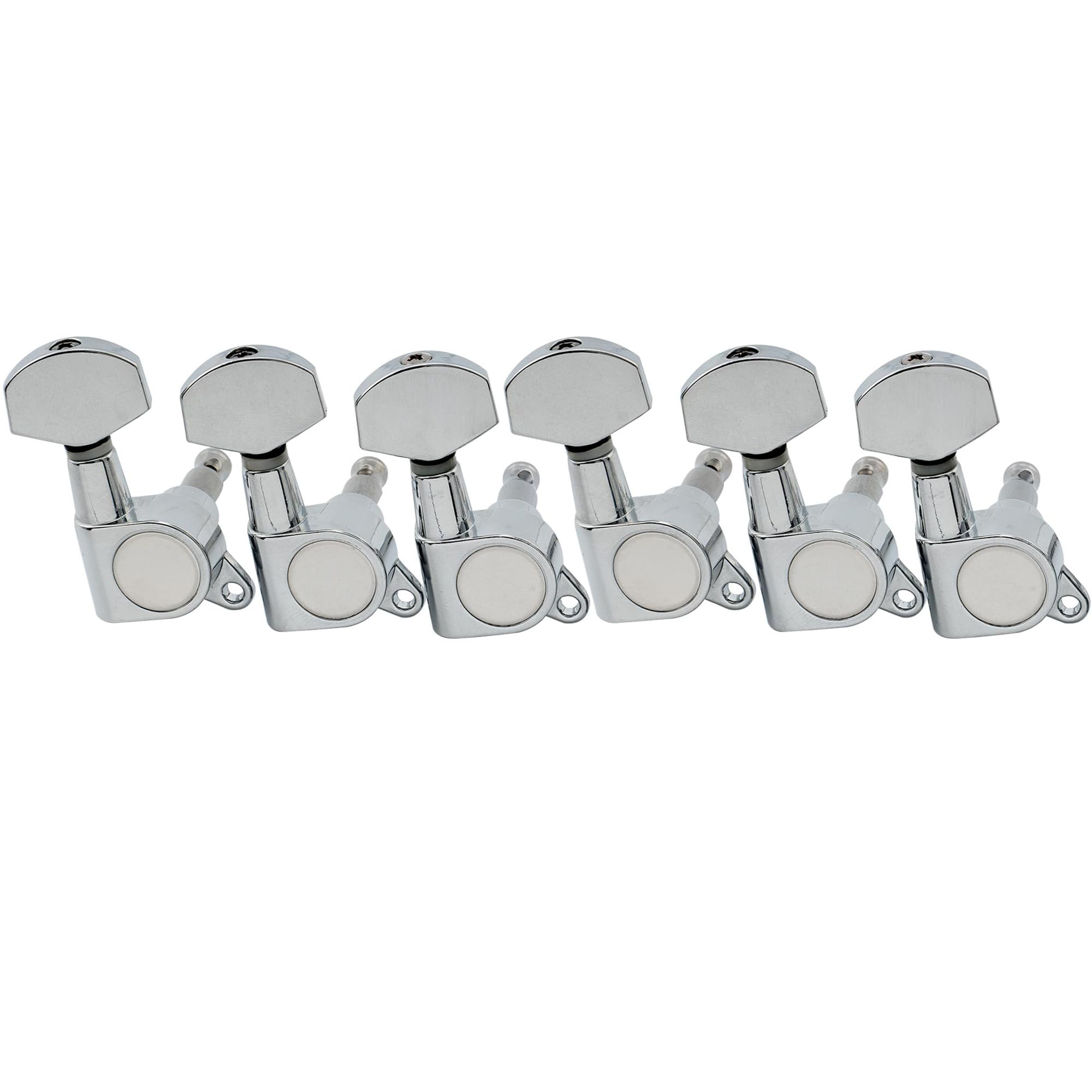 Musiclily Pro 6 Inline Sealed Guitar Tuners Tuning Pegs Keys Machines Heads For Fender Stratocaster Strat Or Telecaster Tele Sty
