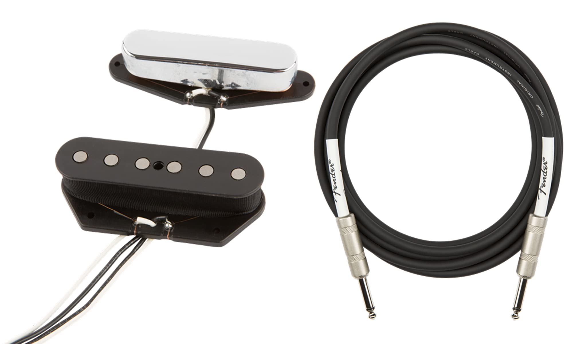 Fender Tex-Mex Telecaster Pickups Bundle With Instrument Cable
