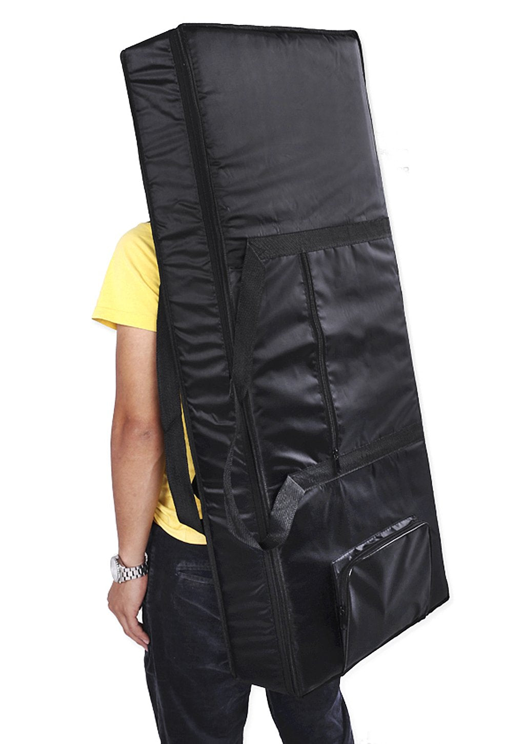 61-Key 54-Key Keyboard Electric Piano Organ Gig Bag Soft Case Dual Zipper 420D Cloth Padded Case with Handle Strap Adjustable Sh
