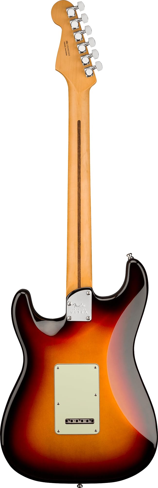 Fender American Ultra Stratocaster, Maple - Ultraburst Bundle with Case, Hat, Strap, Cable, and Guitar Cleaning Kit