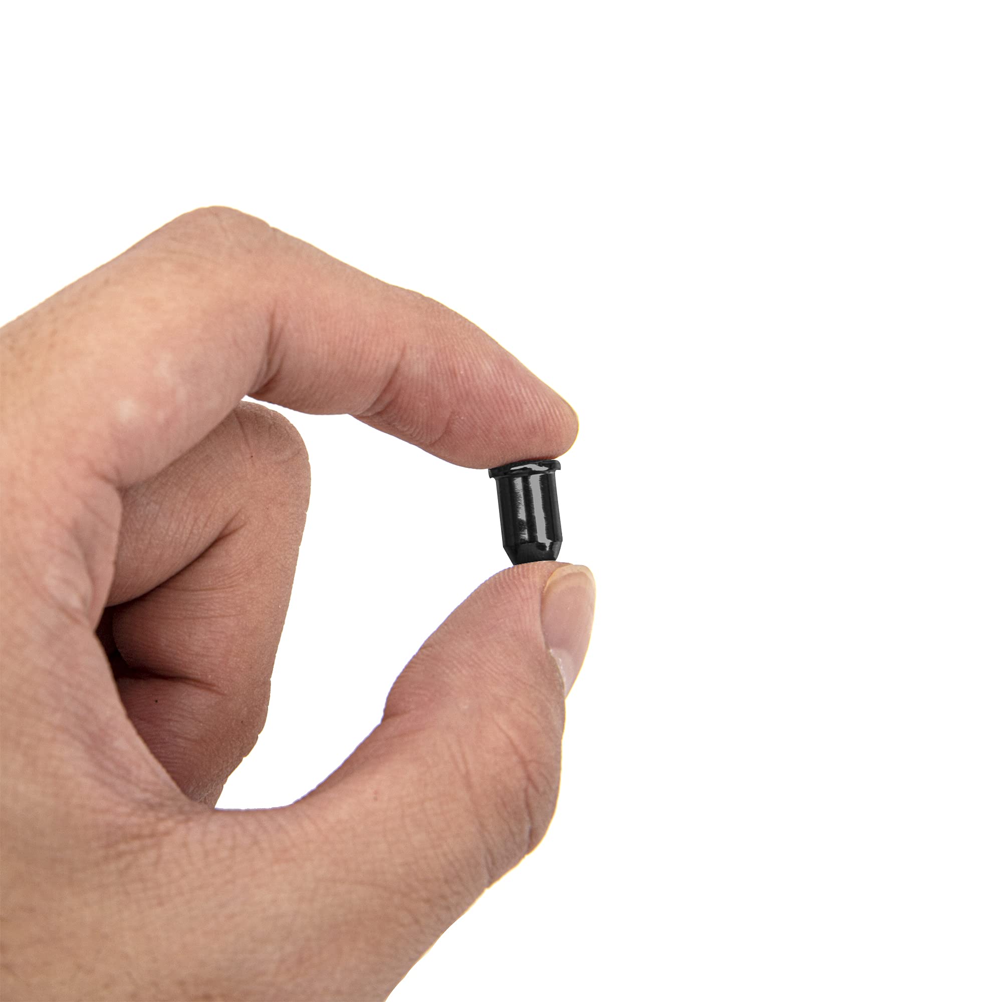 36Pcs Yootones Metal Guitar Ferrules Through-Body String Mounting Ferrules Compatible with Guitar Replacement (Black)