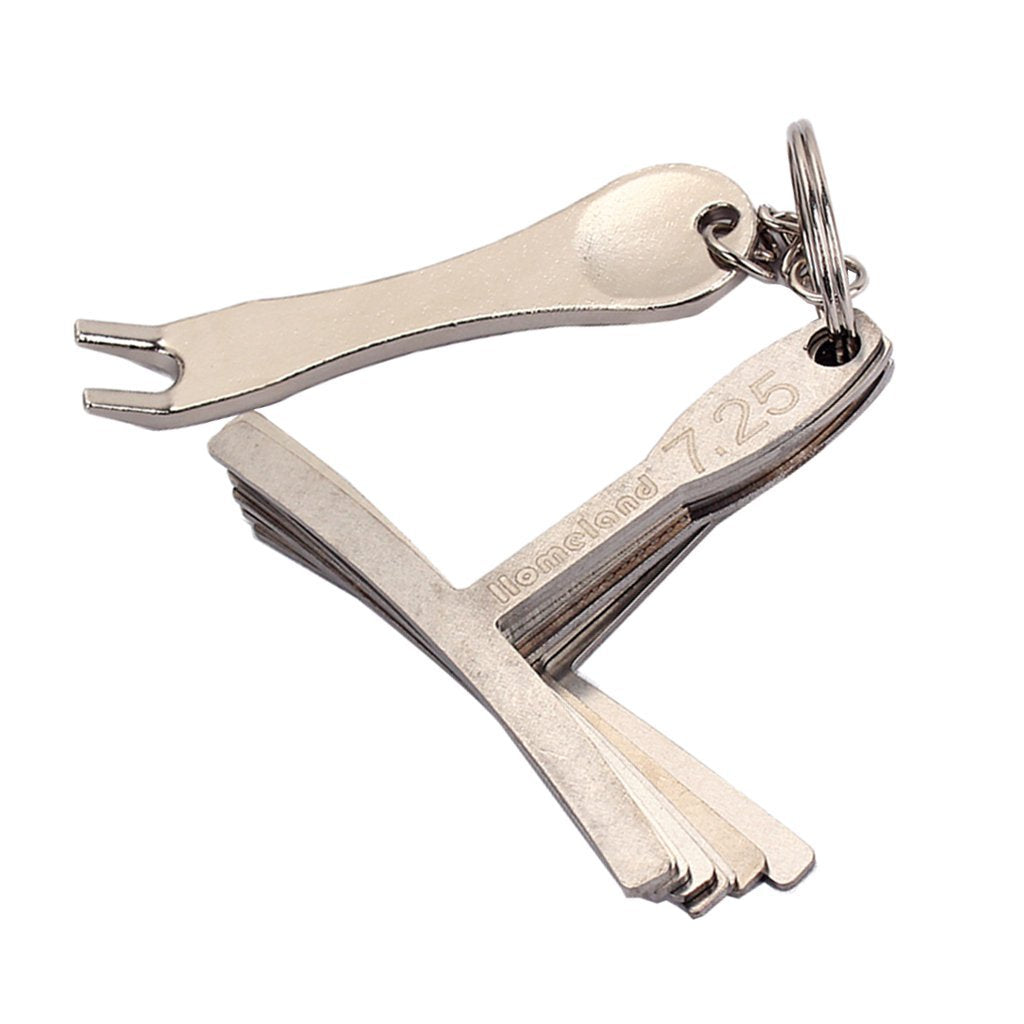 Alnicov 9Pcs Guitar Understring Radius Gauge With Pin Puller Set Luthier Setup Tools For Guitar Bass Fretboard Measurements And