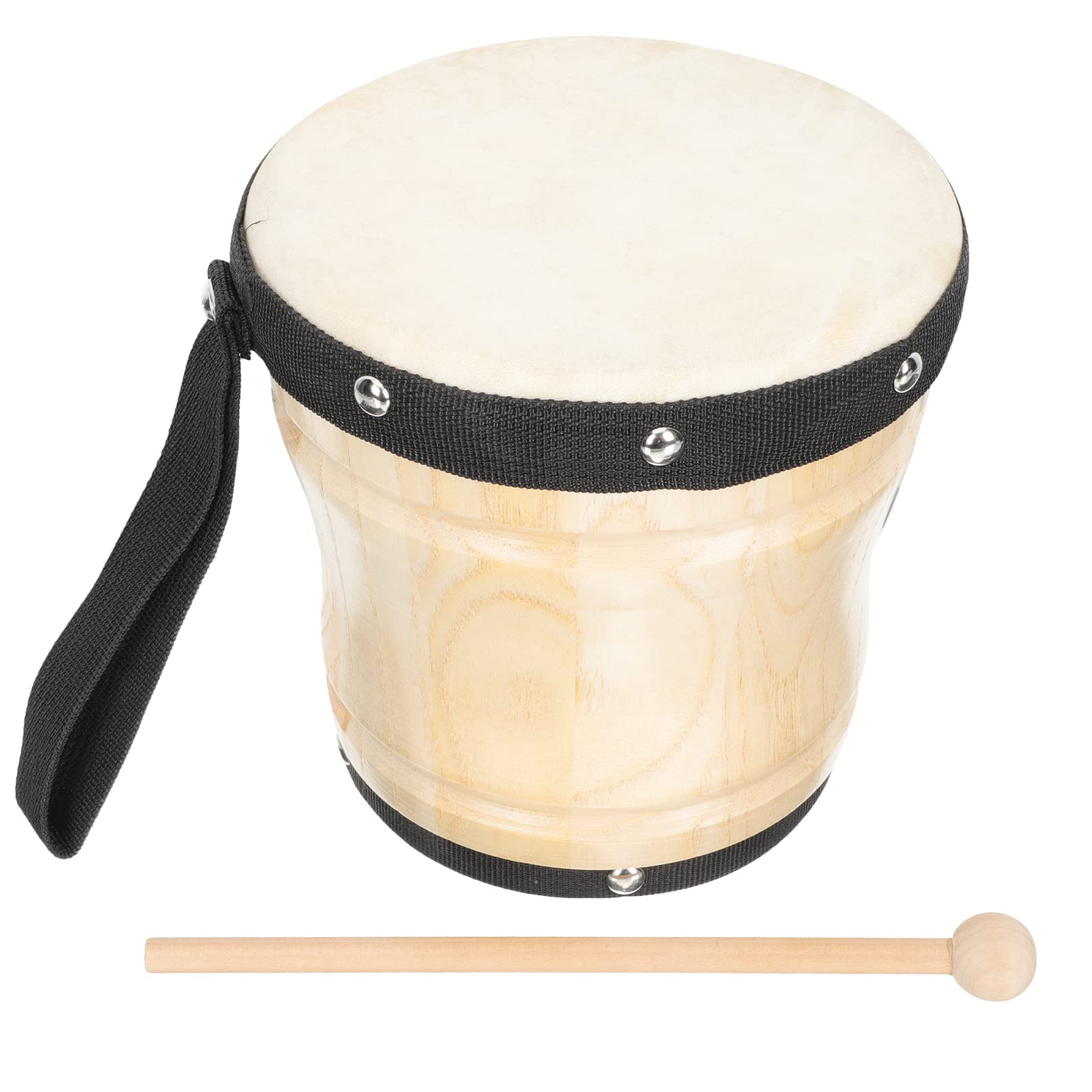 Milisten Professional Bongo Drum Sheepskin Percussion Instrument With Drumstick 5.90 Inch Durable Bongo For Music Performance An