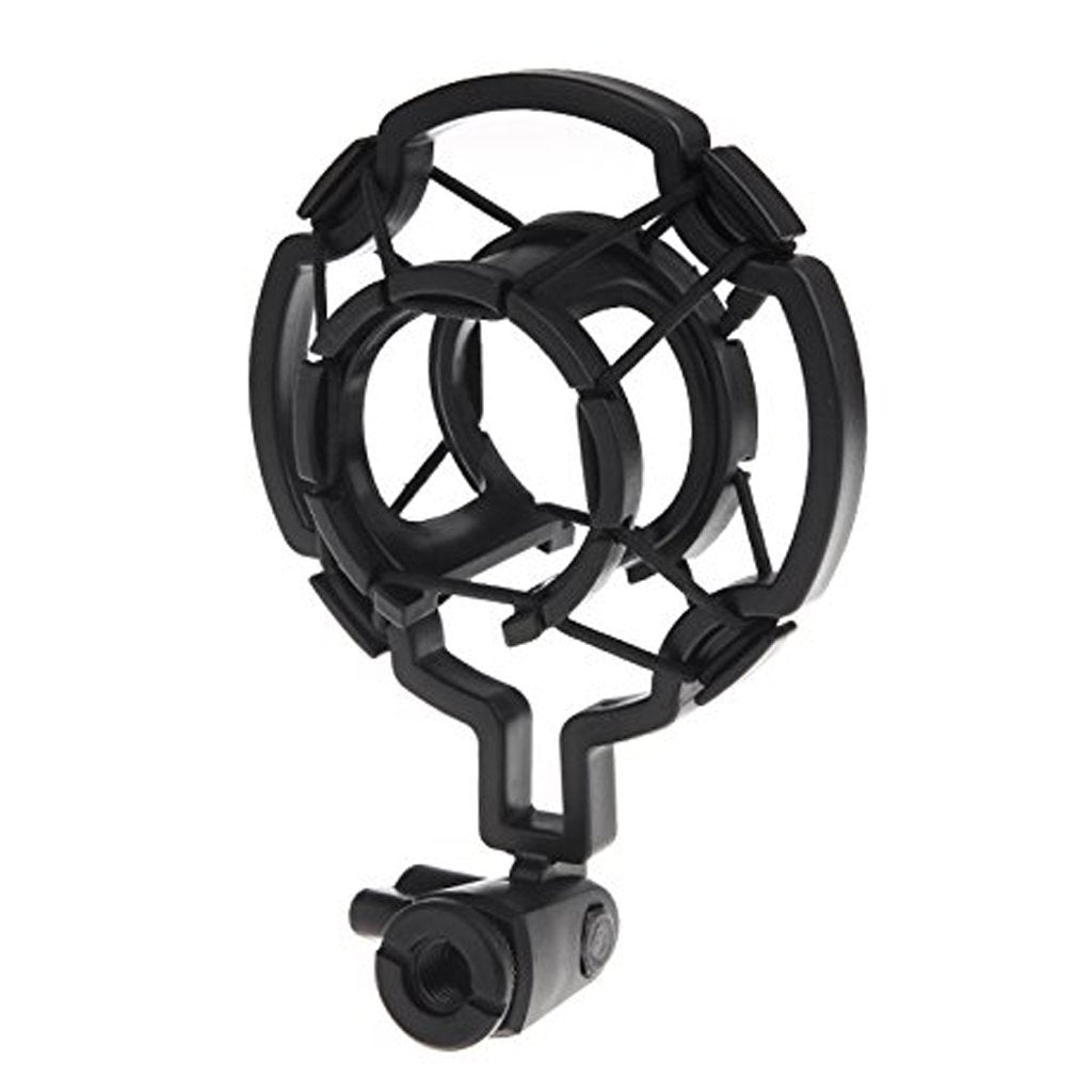 Universal Microphone Shock Mount Cradle Holder Clip Stand Compatible With Diameter Condenser Mic : Professional Noise Reduction 