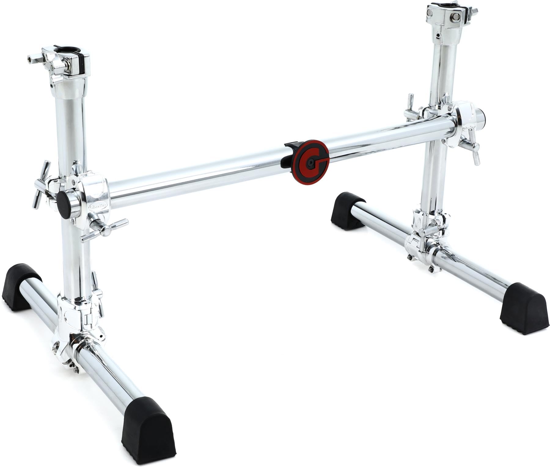 Gibraltar Stealth Drum Rack Side Mount System, Low Profile Chrome Drum Rack with 30 Straight Crossbar, T-Legs, & Adjustable Clam