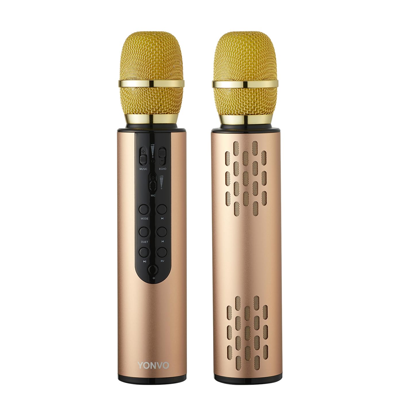 YONVO Wireless Karaoke Microohone for Adults. Bluetooth 5.3 Portable Karaoke Mic with 10W Dual Speakers, Clear Vocals & Echo for