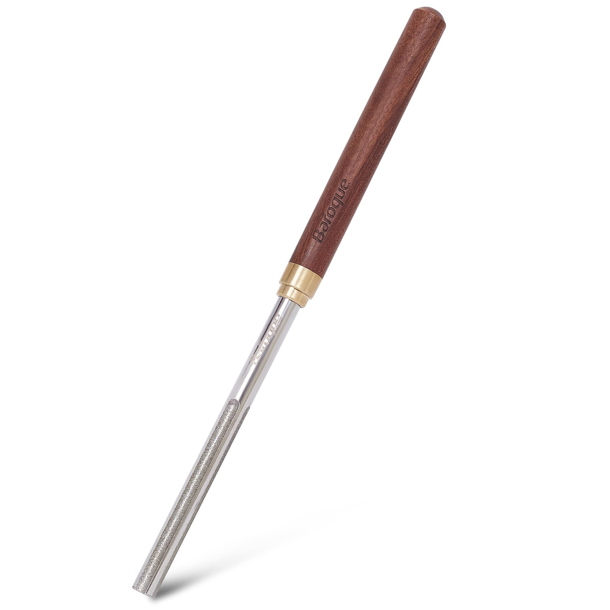 Diamond Guitar Fret Crowning File with Narrow/Medium/Wide 3 Crowning Grooves & 1 Full Flat Grit Side, Mini Guitar Fret End Crown