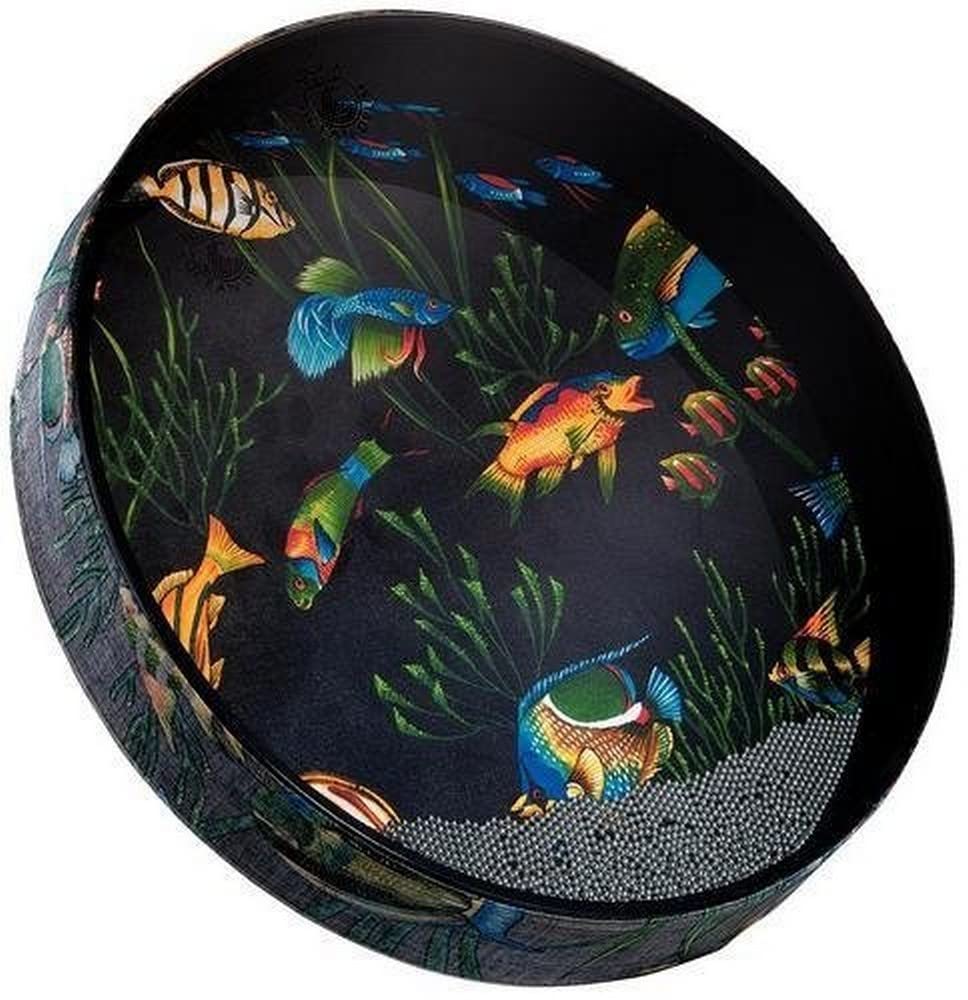 Remo OCEAN DRUM, 22 Diameter, 2 1/2 Depth, Fish Graphic
