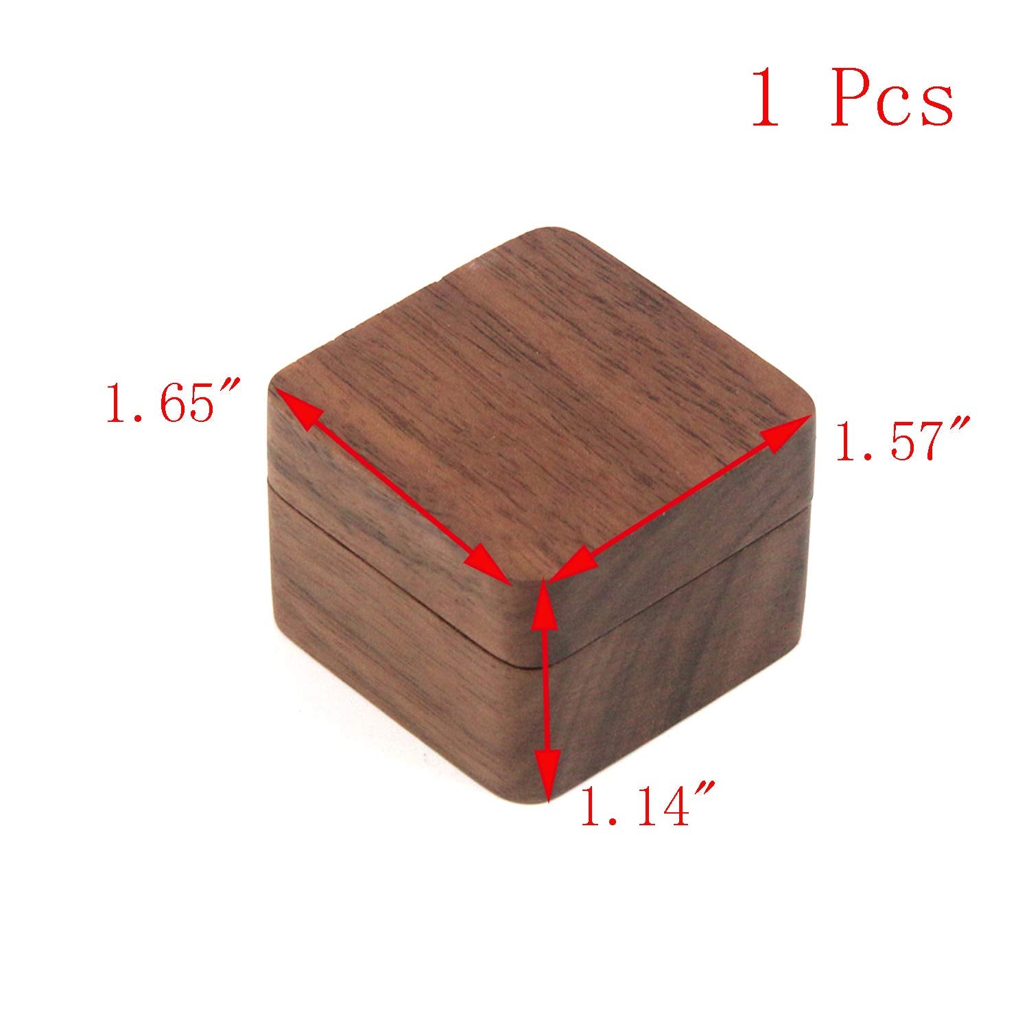 Geesatis Guitar Pick Box Storage Wooden Guitar Picks Case Holder Organizer for Guitarist Musician Gift, 1 Pcs