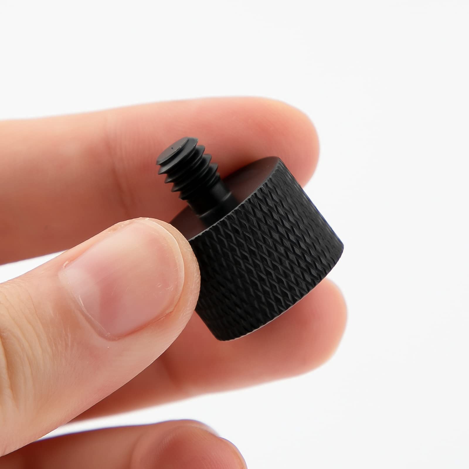 SAVITA 2pcs Mic Foot Adapter Screw Thread Adapter 5/8 to 1/4 Tripod Screw Adapter for Camera Monitor Microphone Stand