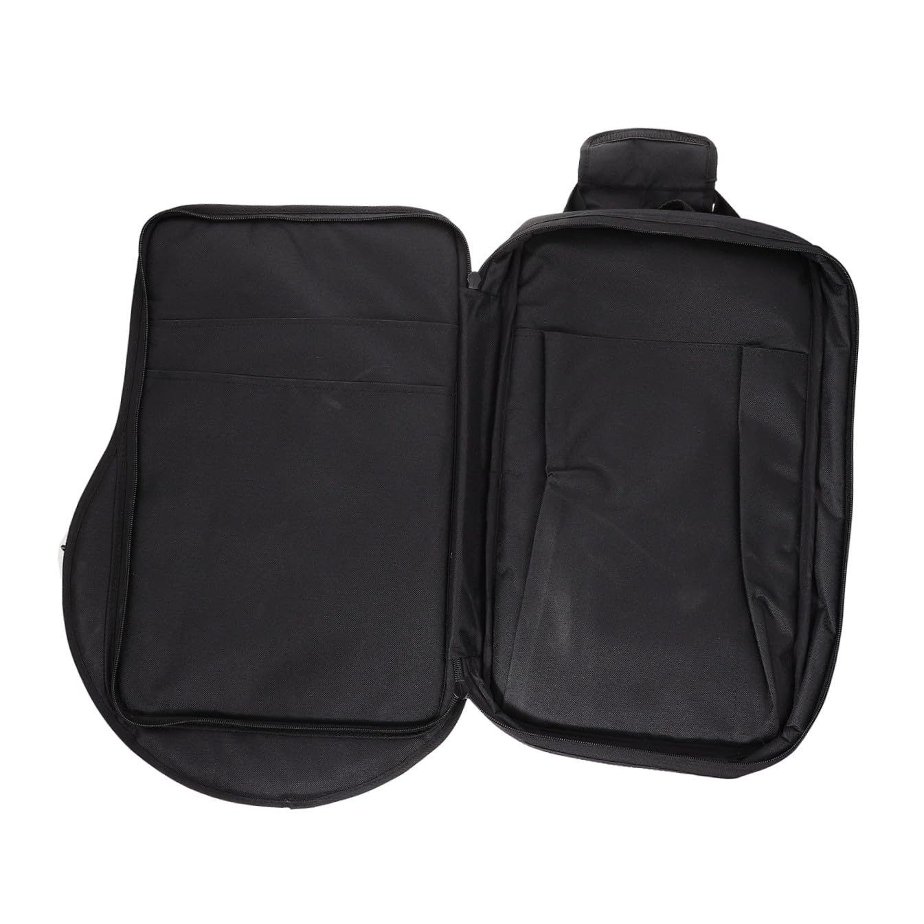 Yardwe Portable Drumstick Storage Bag Oxford Dumb Drum Pouch For Sticks Music Scores And Accessories Black