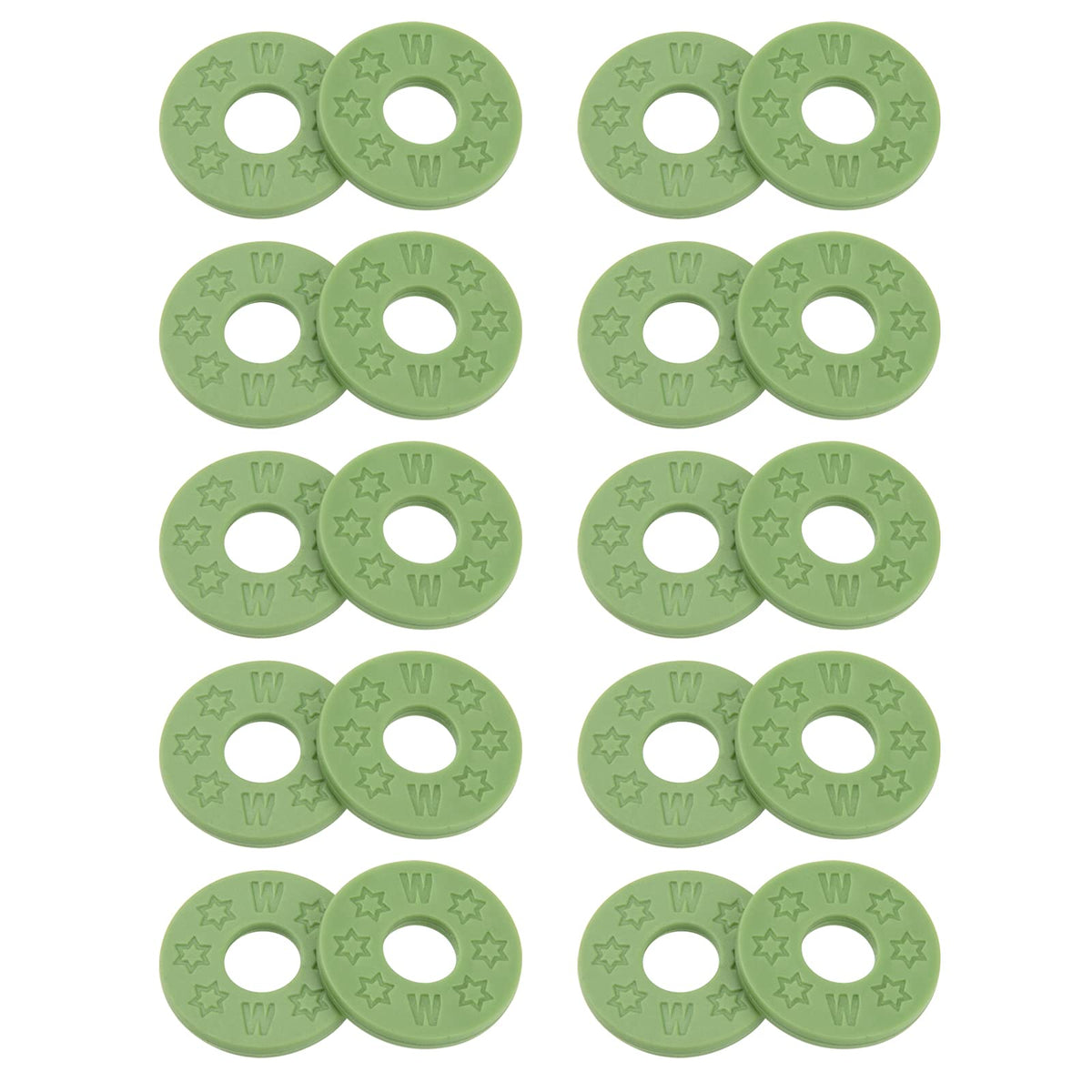 20Pcs Yootones Guitar Strap Locks Silicone Strap Locks Rubber Guitar Strap Blocks Compatible With Guitar Protect (Green)