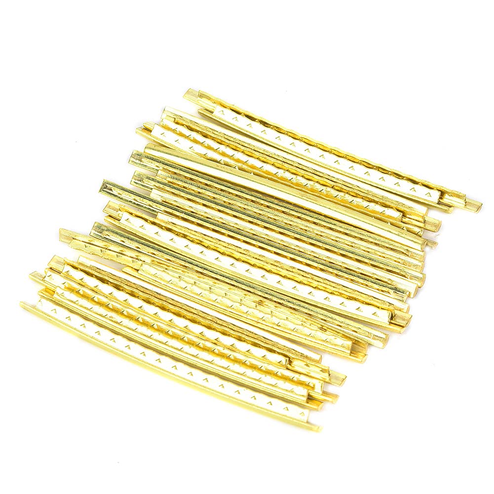 High Strength Brass Durable Fingerboard Fret Wire, Electric Guitar Fret Wire, 24Pcs/Set Anti Corrosion For Guitar Enthusiasts Pr