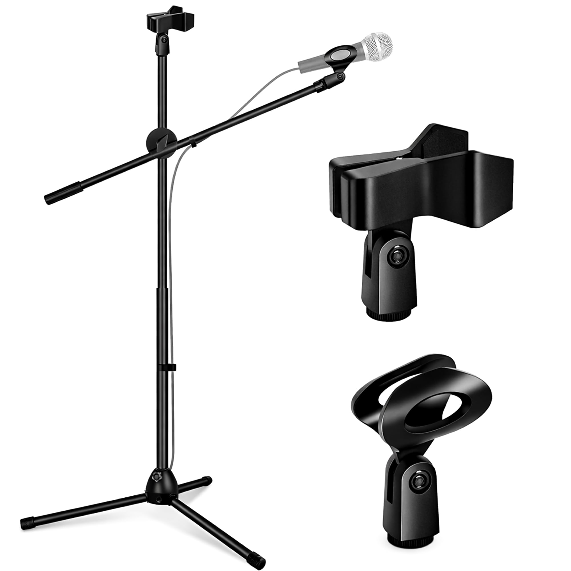Microphone Stand with Suspension Boom Scissor Arm/Mic Stand Holder/Studio Stand/Adjustable Suspension Boom Scissor/Arm for Voice