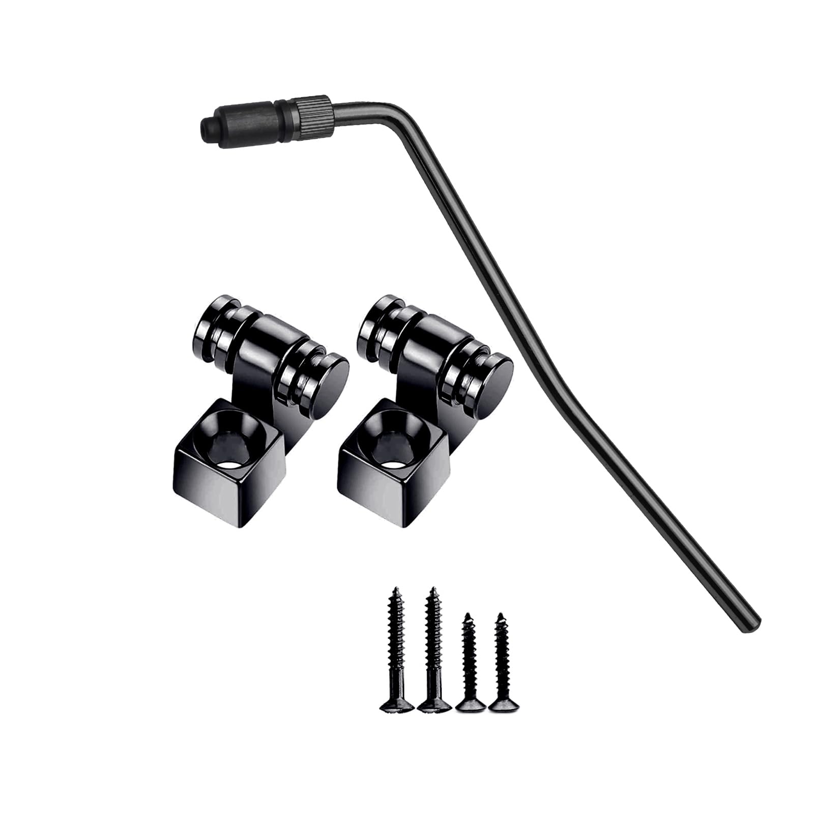 Maxcheer 6Mm Screw-In Electric Guitar Tremolo Arm Whammy Bar Thread Tremolo Bar & Guitar String Trees Guides Retainer For Floyd