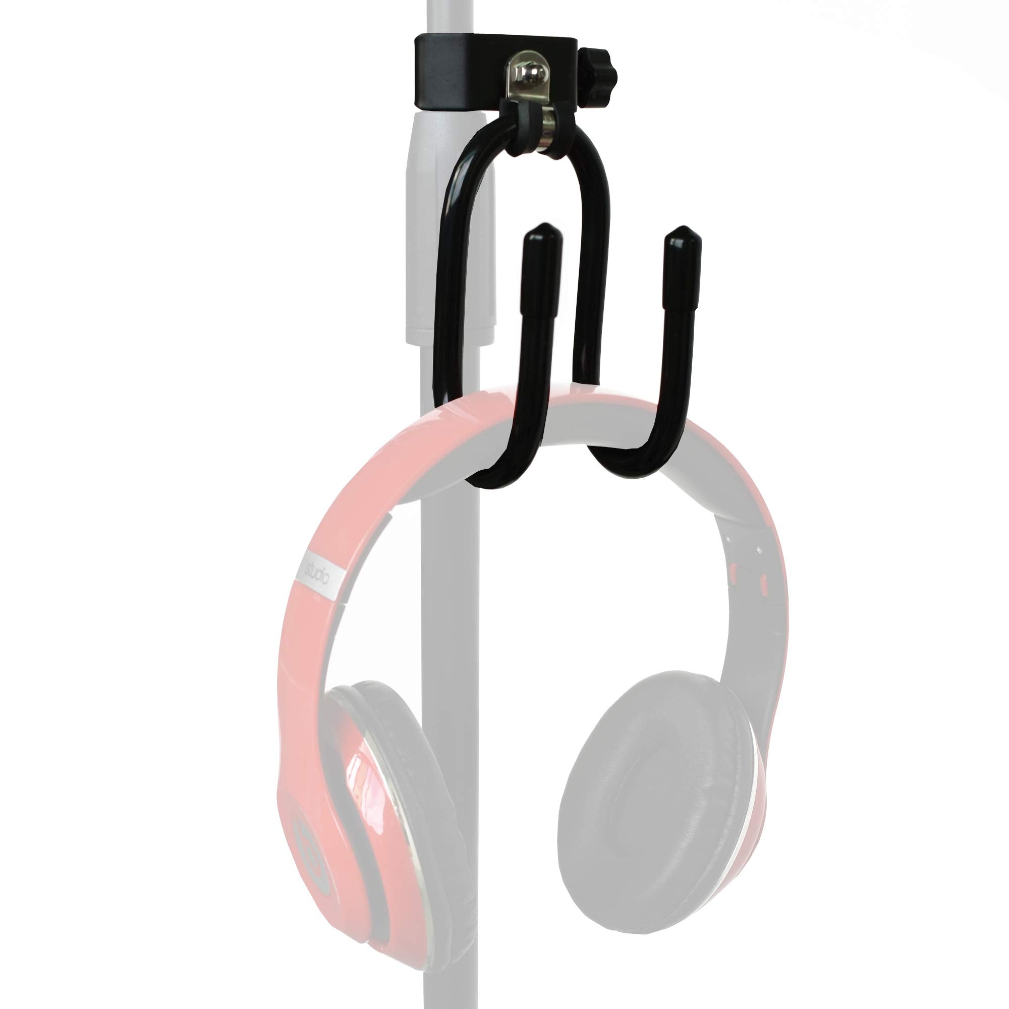 Yyst Microphone Stand Clamp-On Studio Headphone Hanger Holder Hook Rack For Headphone, Cords, Tambourines, Etc- No Instrument (1