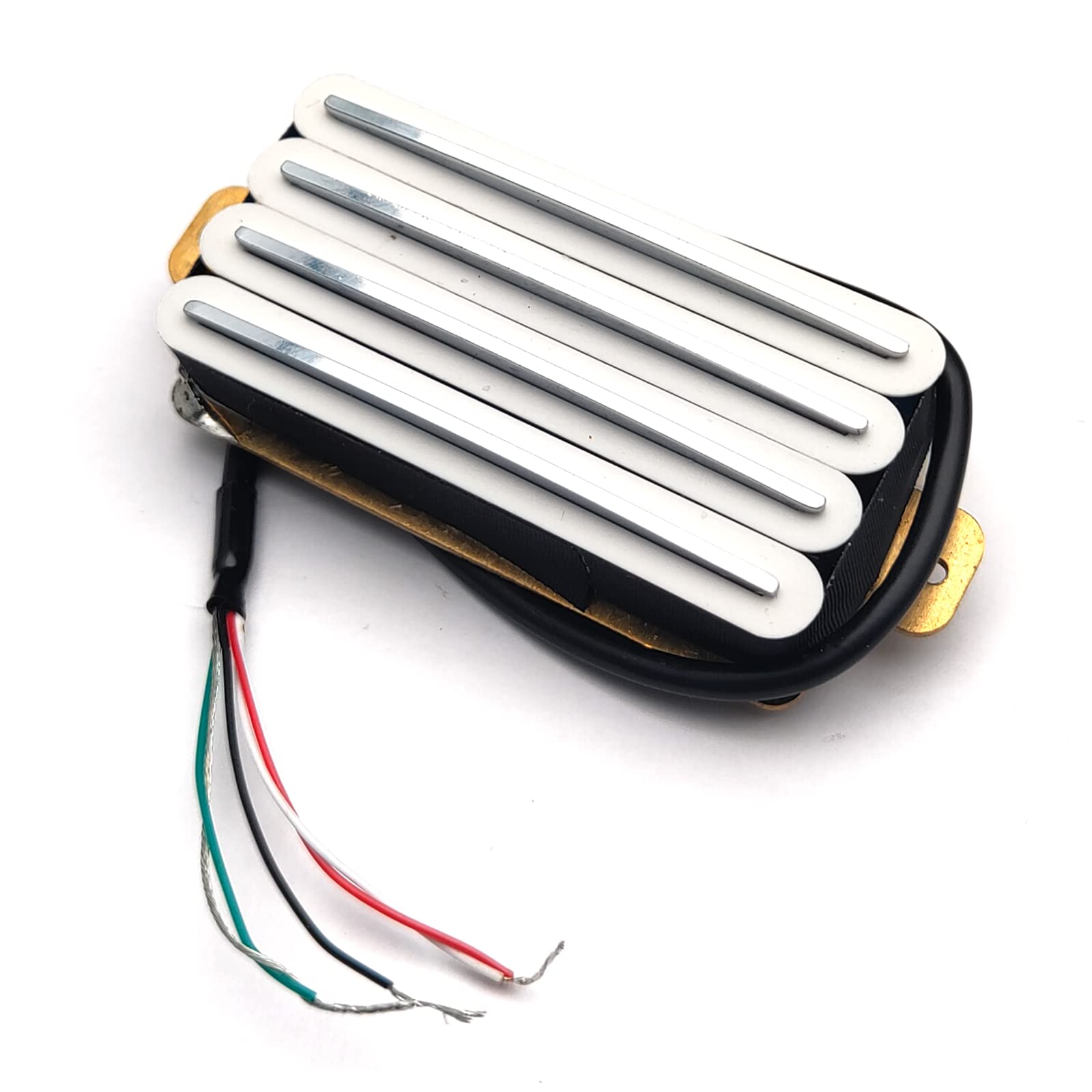 SAPHUE 2-Dual Blade Electric Guitar High Output Track Type Four Coil Humbucker Pickup White
