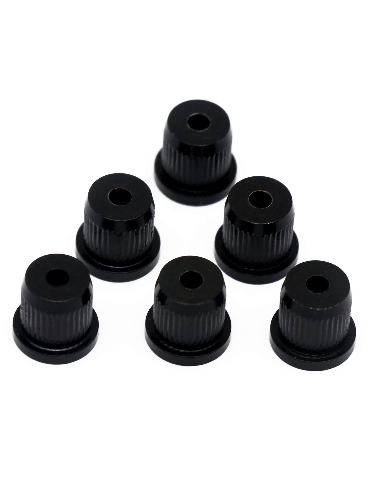 Metallor Guitar String Mounting Ferrules Through Body Mounts String Caps for Tele Telecaster Style Electric Guitar Parts Replace
