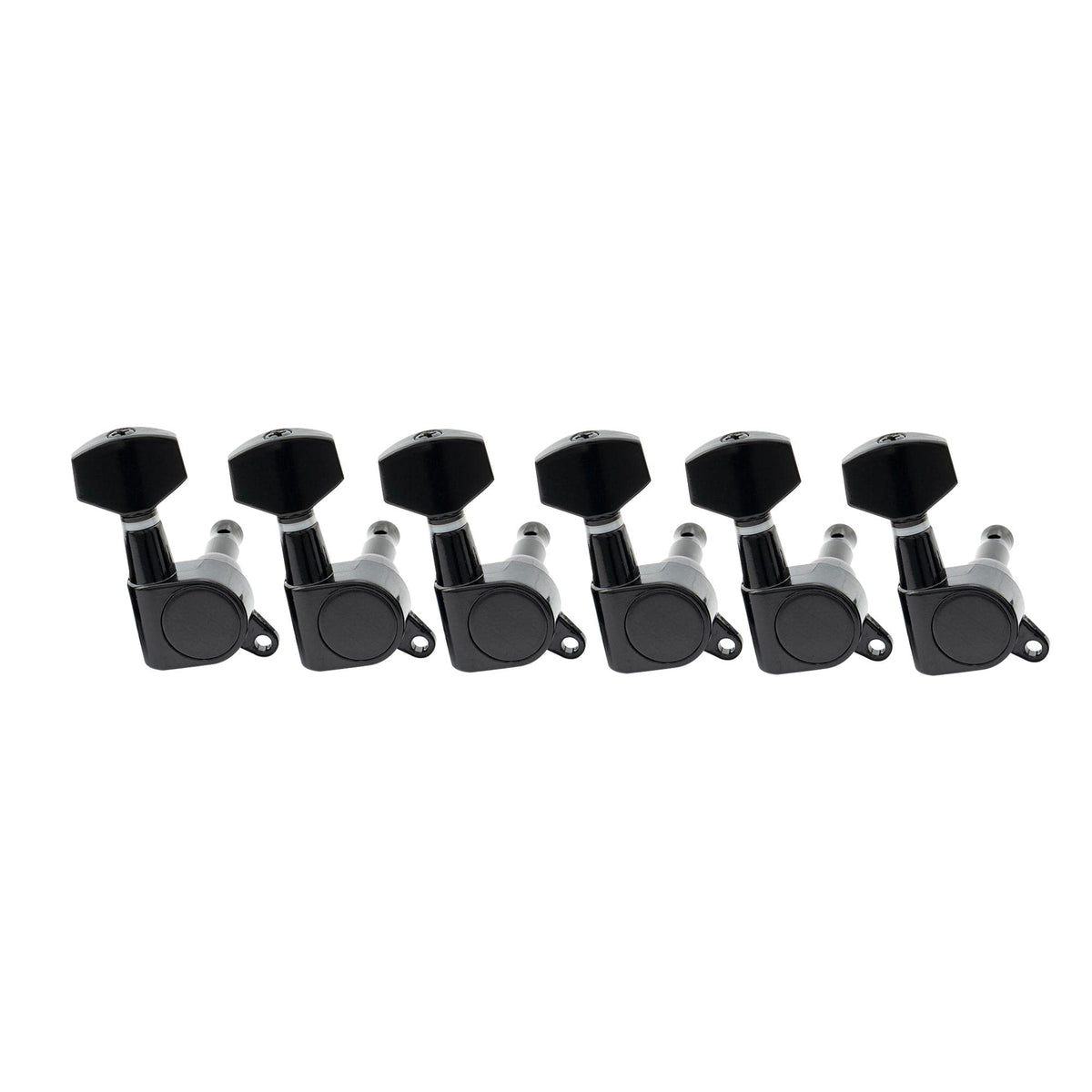 Musiclily 6-In-Line Sealed Electric Guitar String Tuning Pegs Keys Machine Head Tuners Set Right Hand For Fender Strat Stratocas