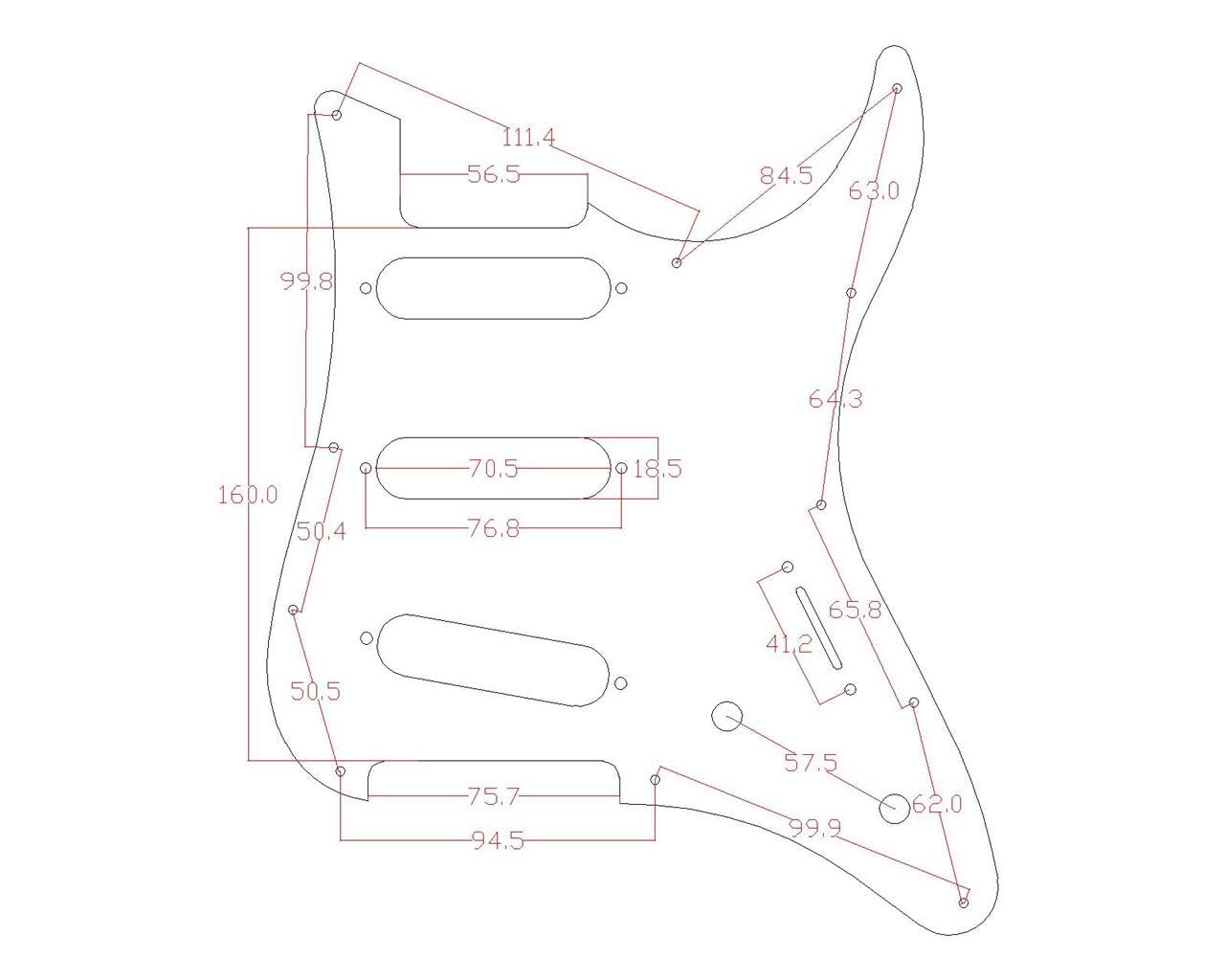KAISH Guitar SSS Pickguard and Tremolo Trem Cover Back Plate fits Yamaha PACIFICA Guitar White Pearl