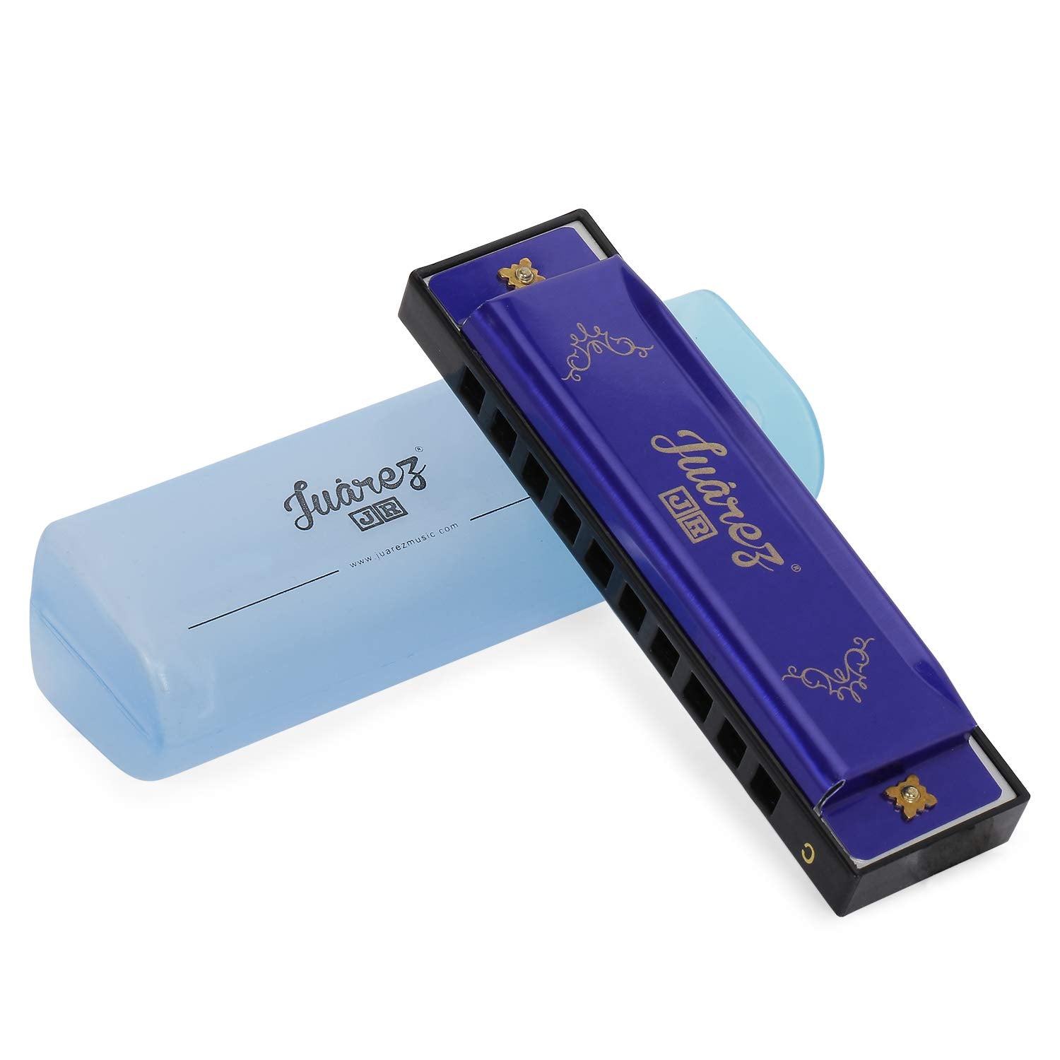 Juarez Junior Jj10Hl 10 Holes Educational Harmonica Key Of C Scale | Mouth Organ | Cover - Aluminum | Comb - Abs | Reed  Aluminu