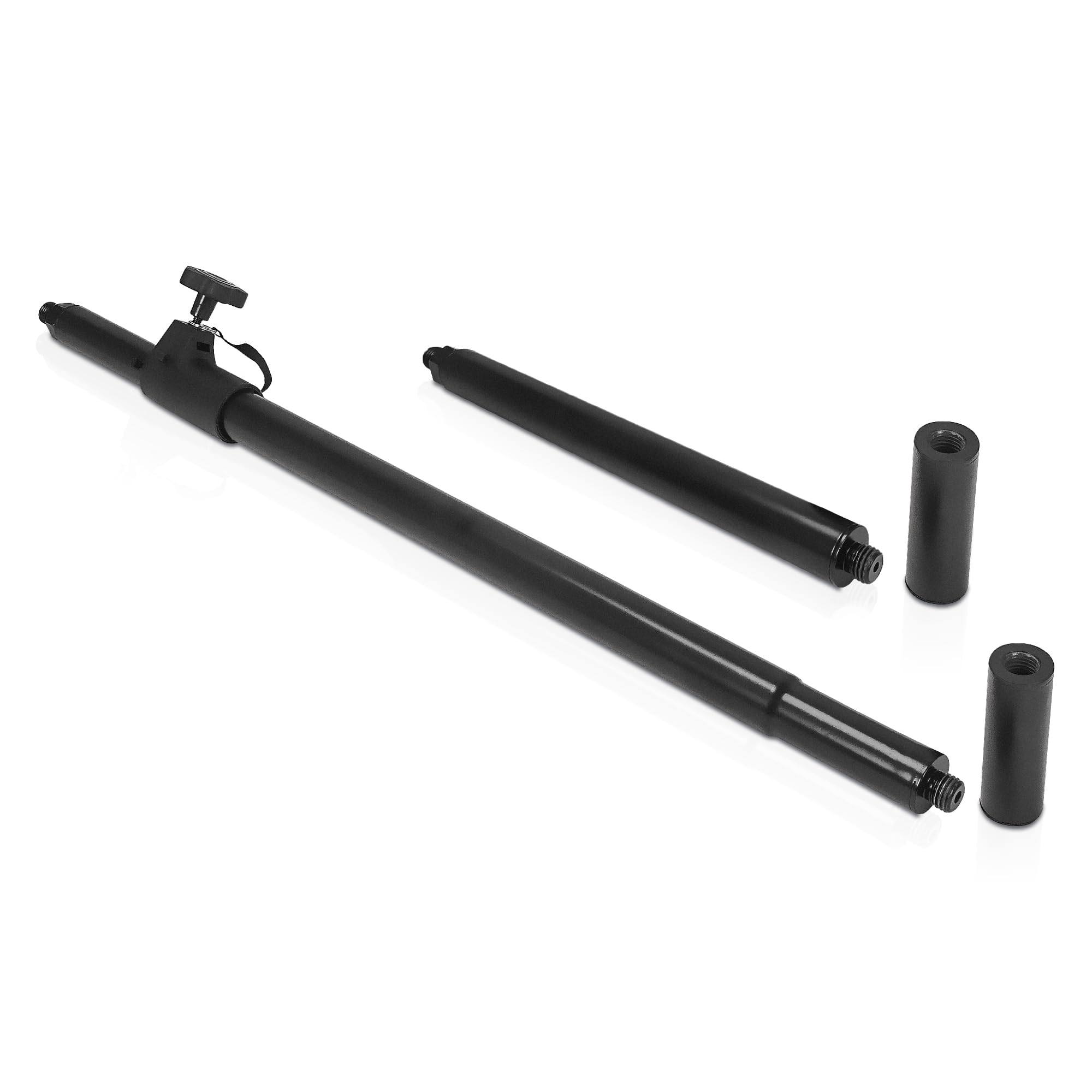 Sound Town Speaker Pole Set, 29''-48'' Adjustable Height Subwoofer/Speaker Pole And 14'' Fixed Height Extended Pole With M20 & 3
