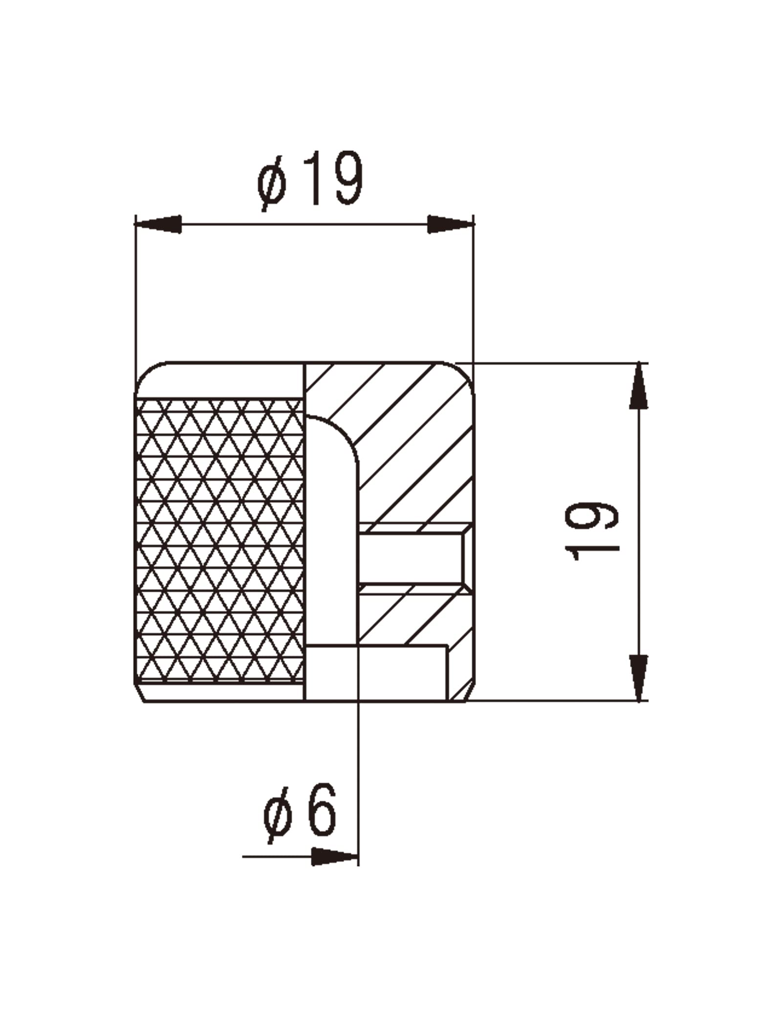 Rubatone Metal Guitar Knobs Flat Top Control Knobs with Black Knurled Barrels 6mm Split Shafts Volumn Tone Control Knobs Screw T