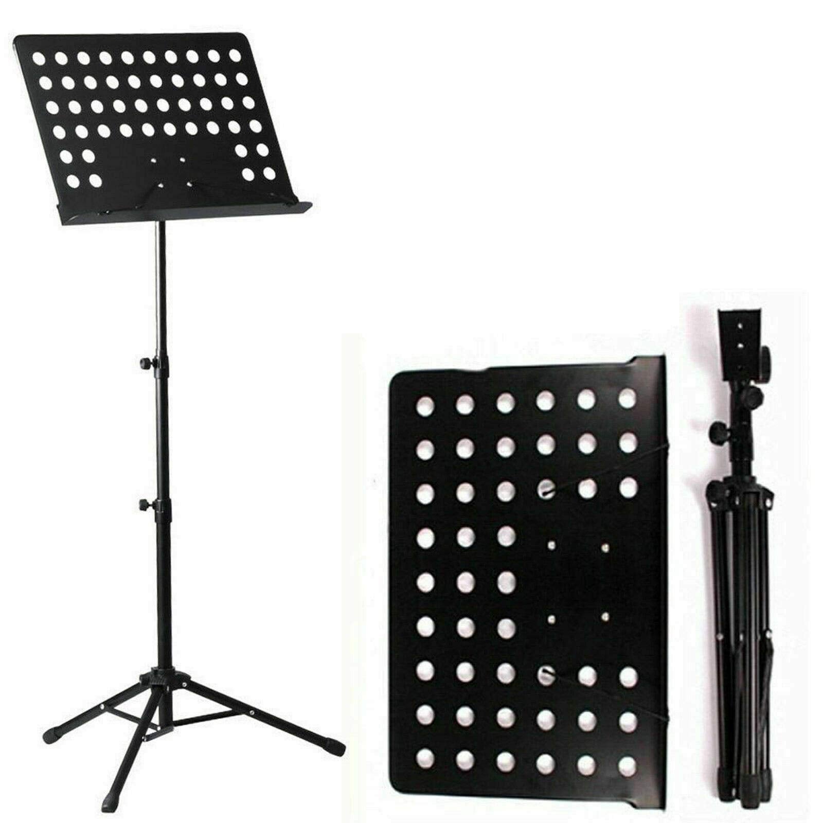 Techtest Notation Stand Lyrics Foldable Violin Music Sheet Holder Adjustable Orchestra Conductor Music Stand, Light Weight for T