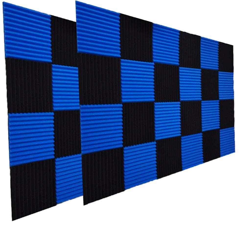 50 Pack Acoustic Panels Soundproof Studio Foam for Walls Sound Absorbing Panels Sound Insulation Panels Wedge for Home Studio Ce