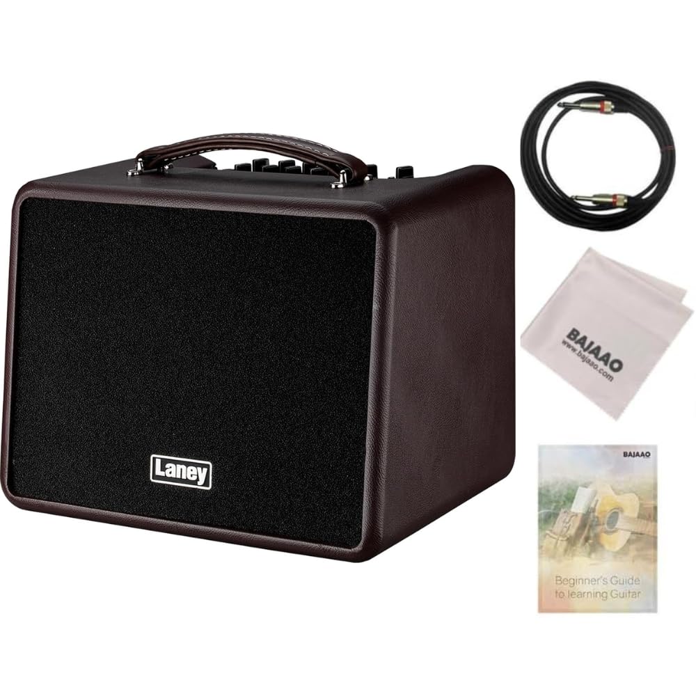 Laney A-Solo 60W Acoustic Combo Guitar Amplifiers, Cable & Polishing Cloth