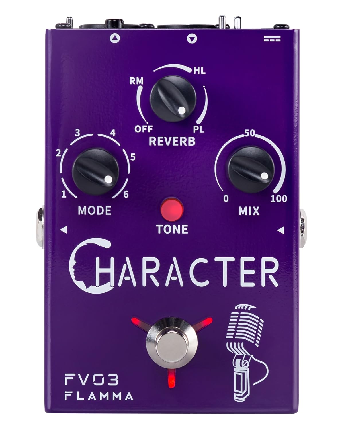 FLAMMA FV03 Vocal Effects Pedal Voice Processor Vocal Amplifier Stompbox Voice Changing Sounds Like Robot Male Female Baby with 