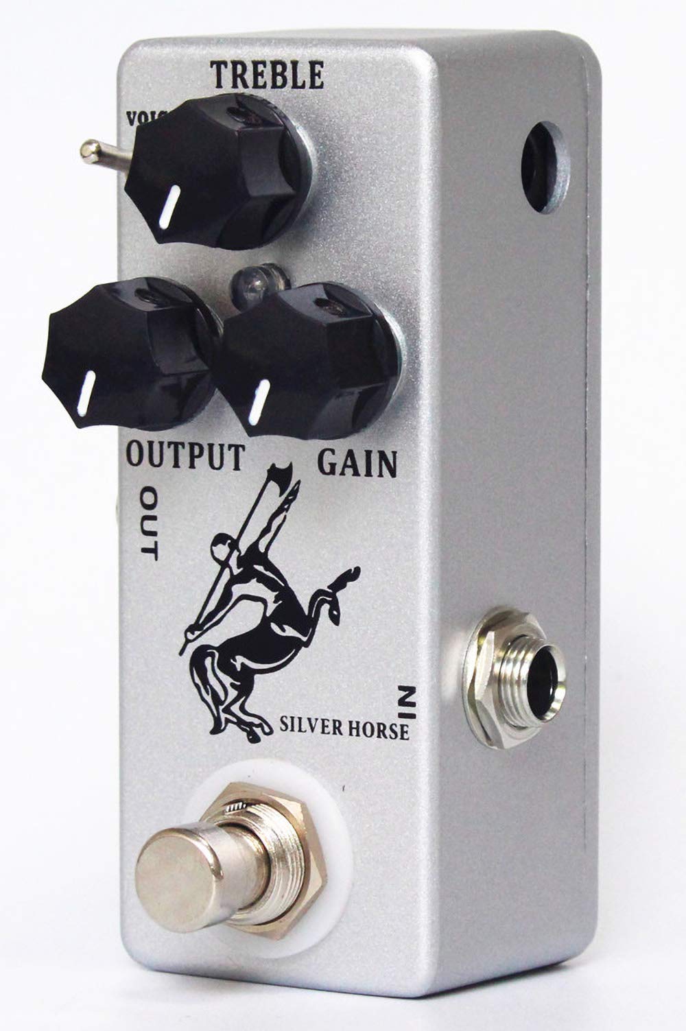 YMUZE Moskyaudio Mini Silver Horse Effect Pedal Overdrive Pedal for Electric Guitar