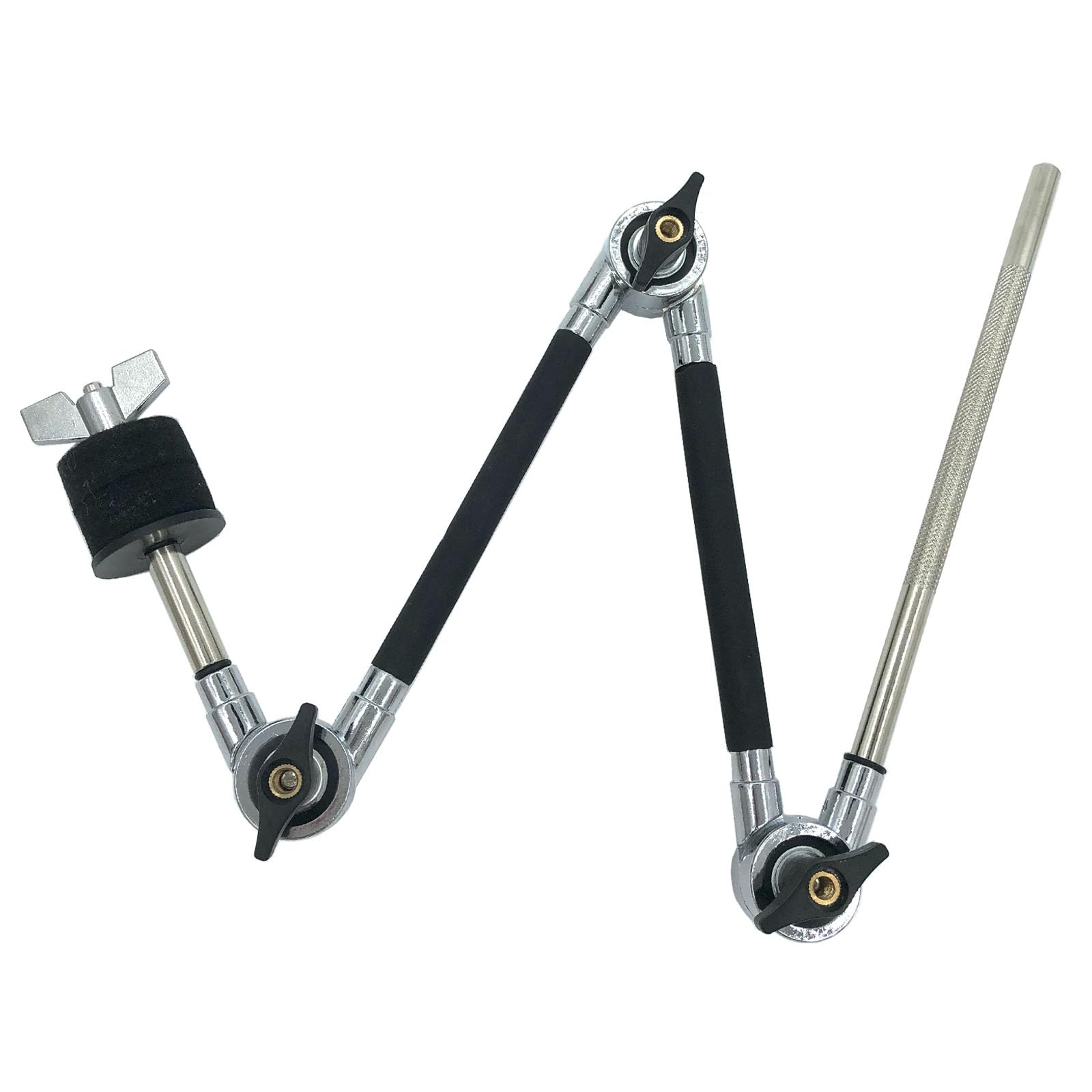 TUOREN Cymbal Boom Arm Holder Attachment Adjustable Multifunctional Percussion Cymbal Arm 24.4inch Cymbal Extension Mounting Bra