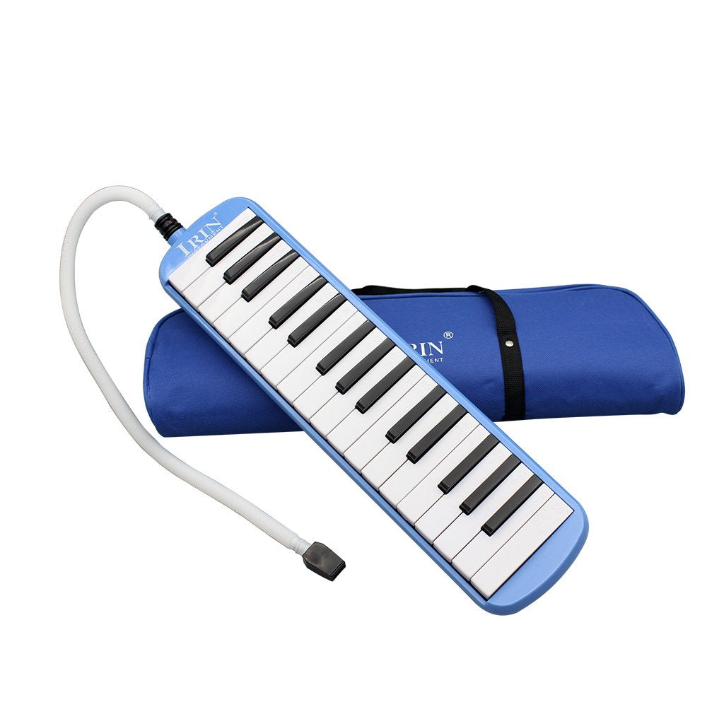 Btuty Melodica Instrument Piano Musical Instrument for Beginner Gift with Carrying Bag Melodicas Talkbox (blue)